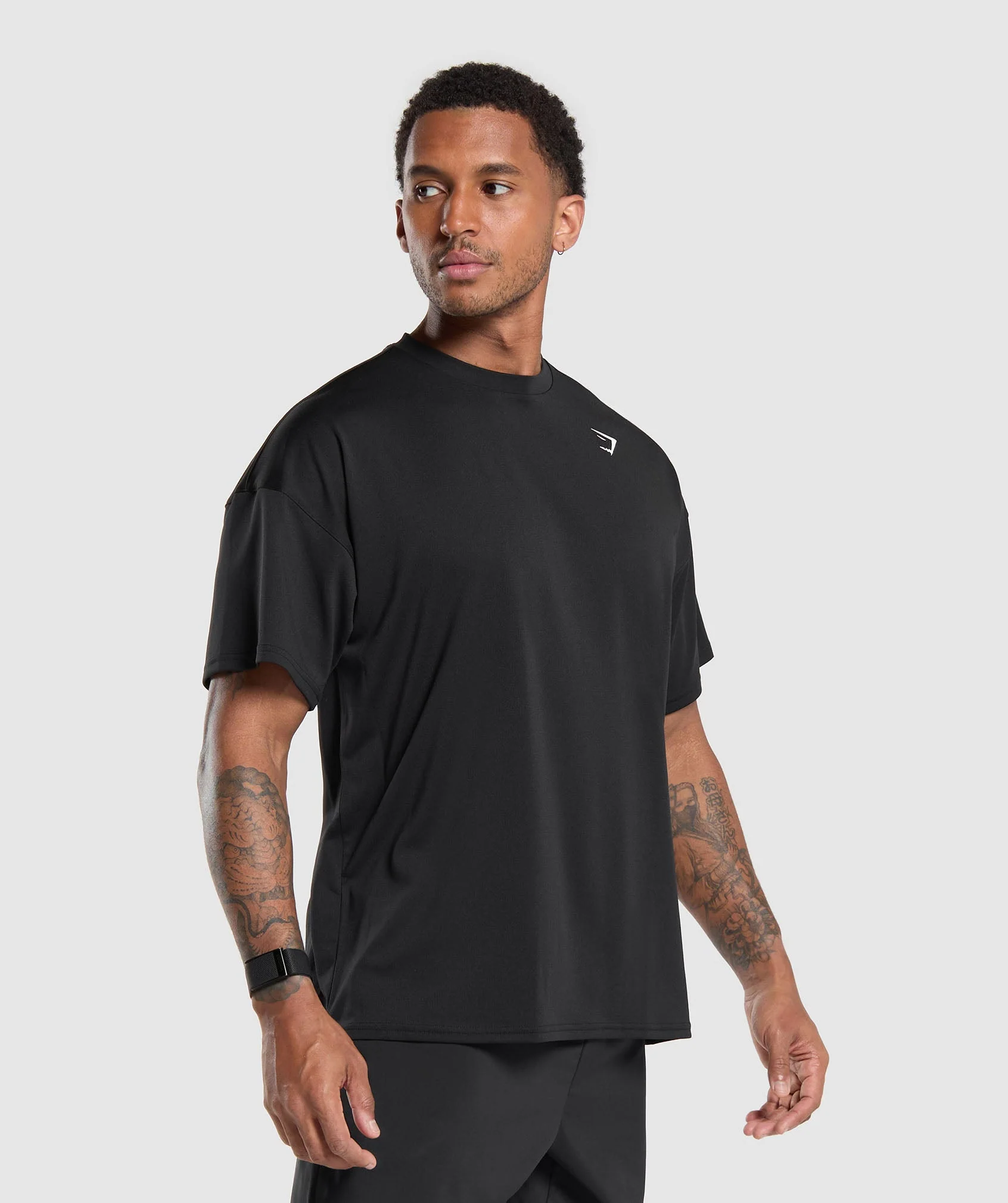 Oversized Performance T-Shirt – Black - Imagen 2