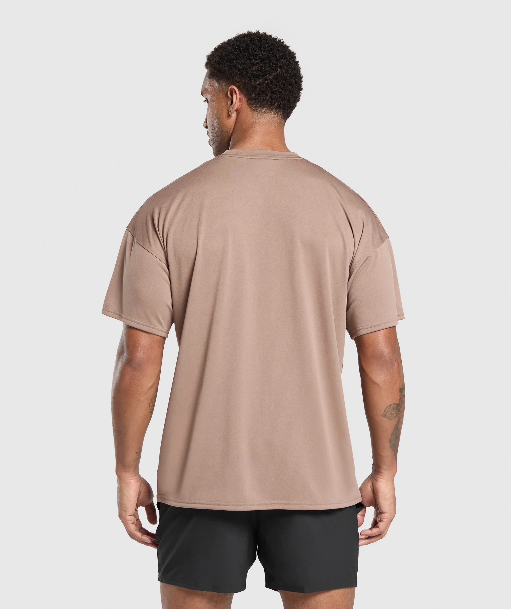 Oversized Performance T-Shirt – Mocha Mauve