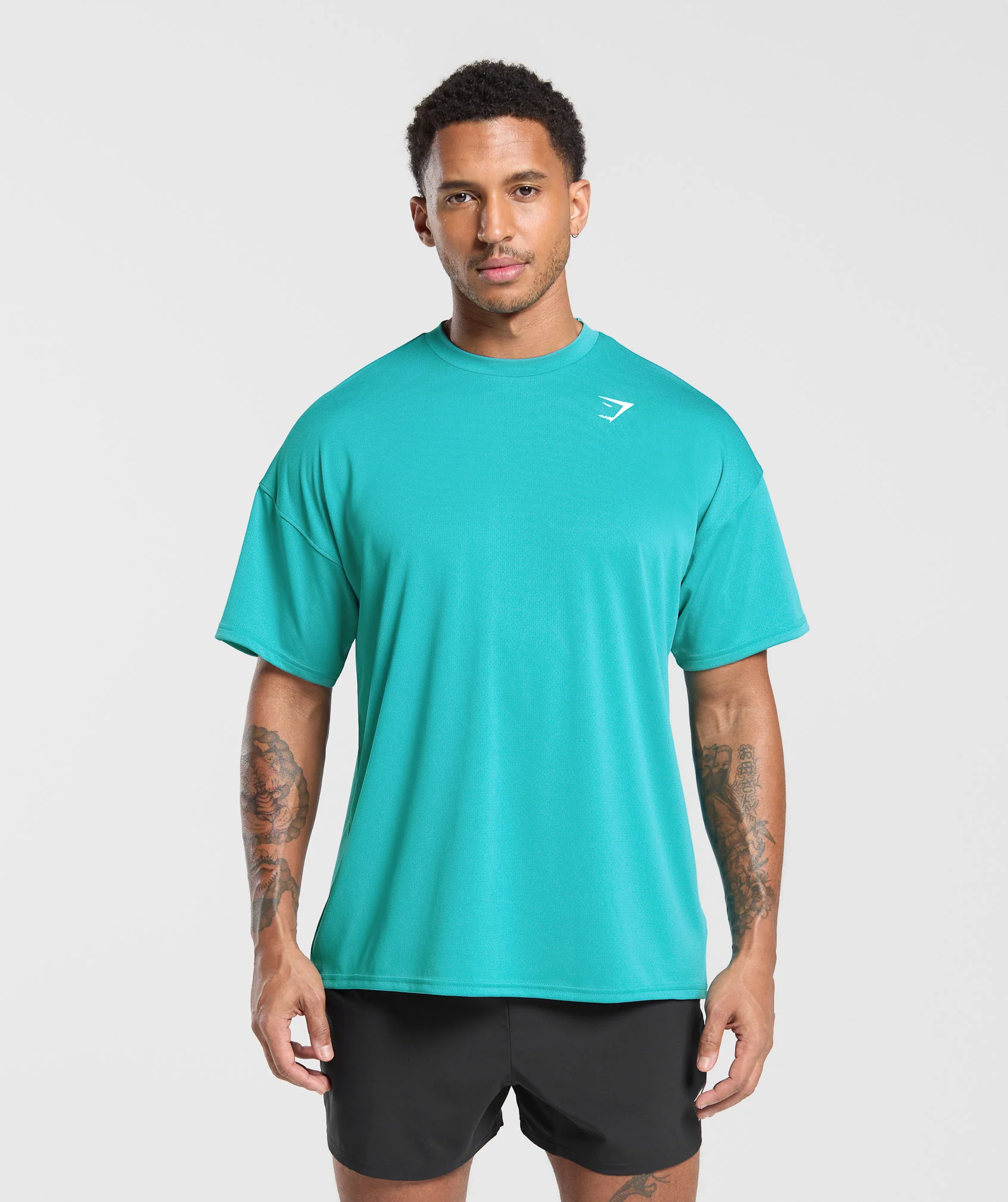 Oversized Performance T-Shirt – Jewel Teal