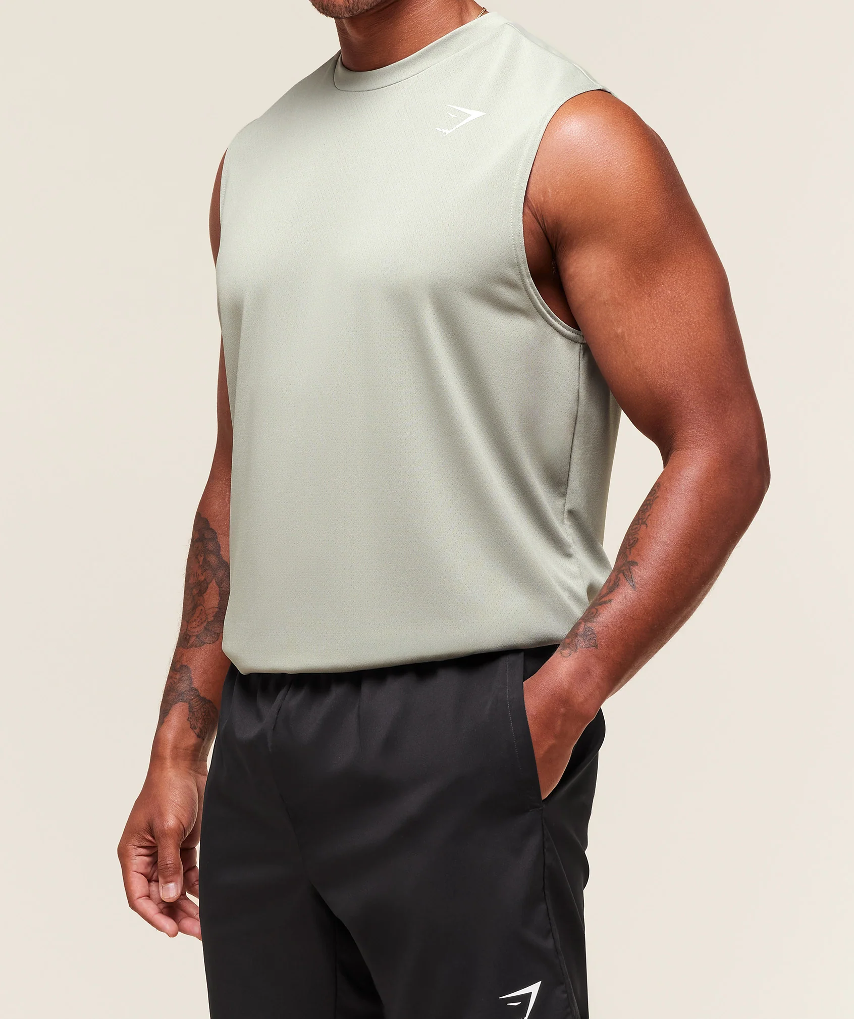 Arrival Oversized Tank – Stone Grey - Imagen 2