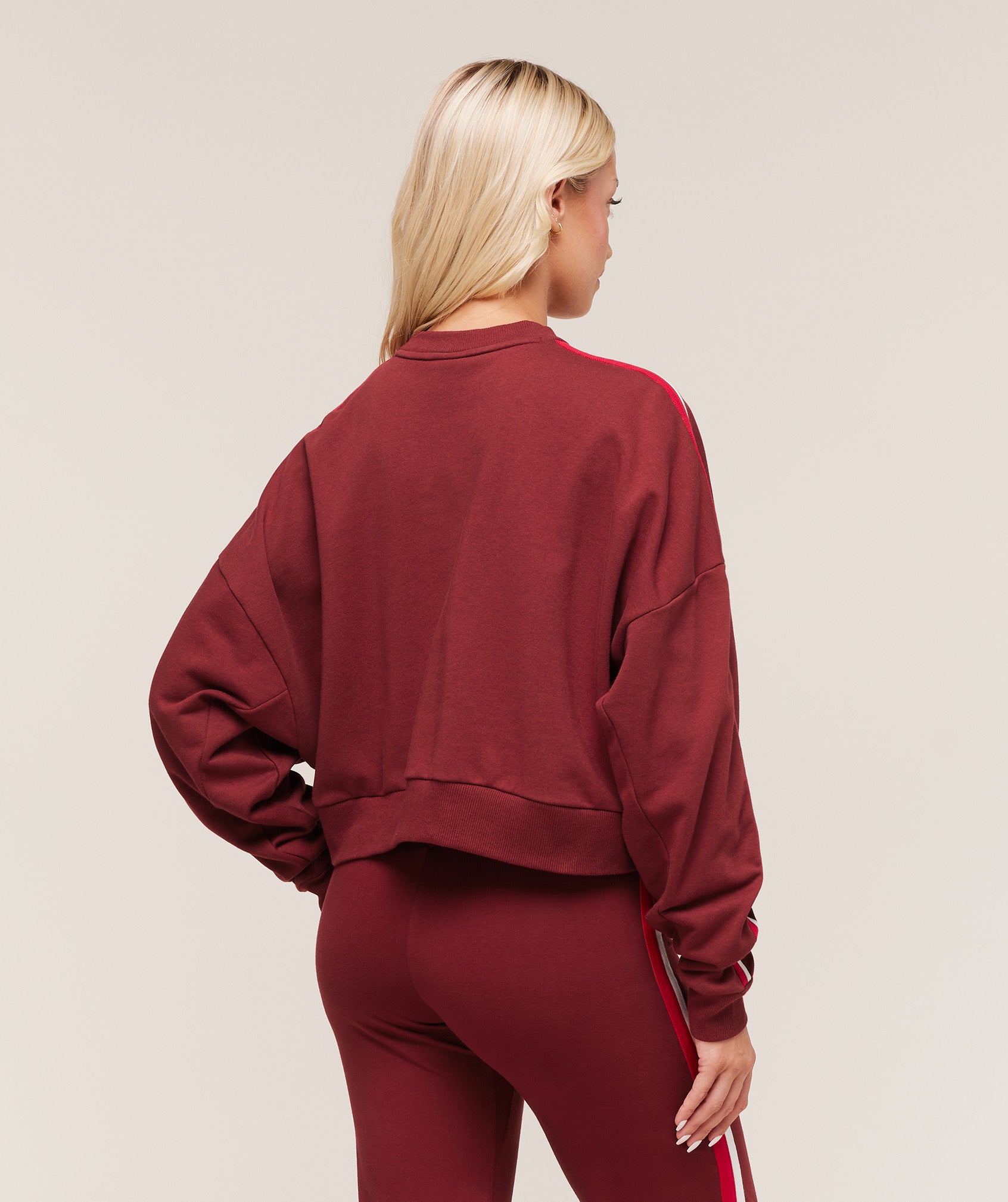 Piping Midi Crew Neck – Sets Red/Carmine Red/Soft White