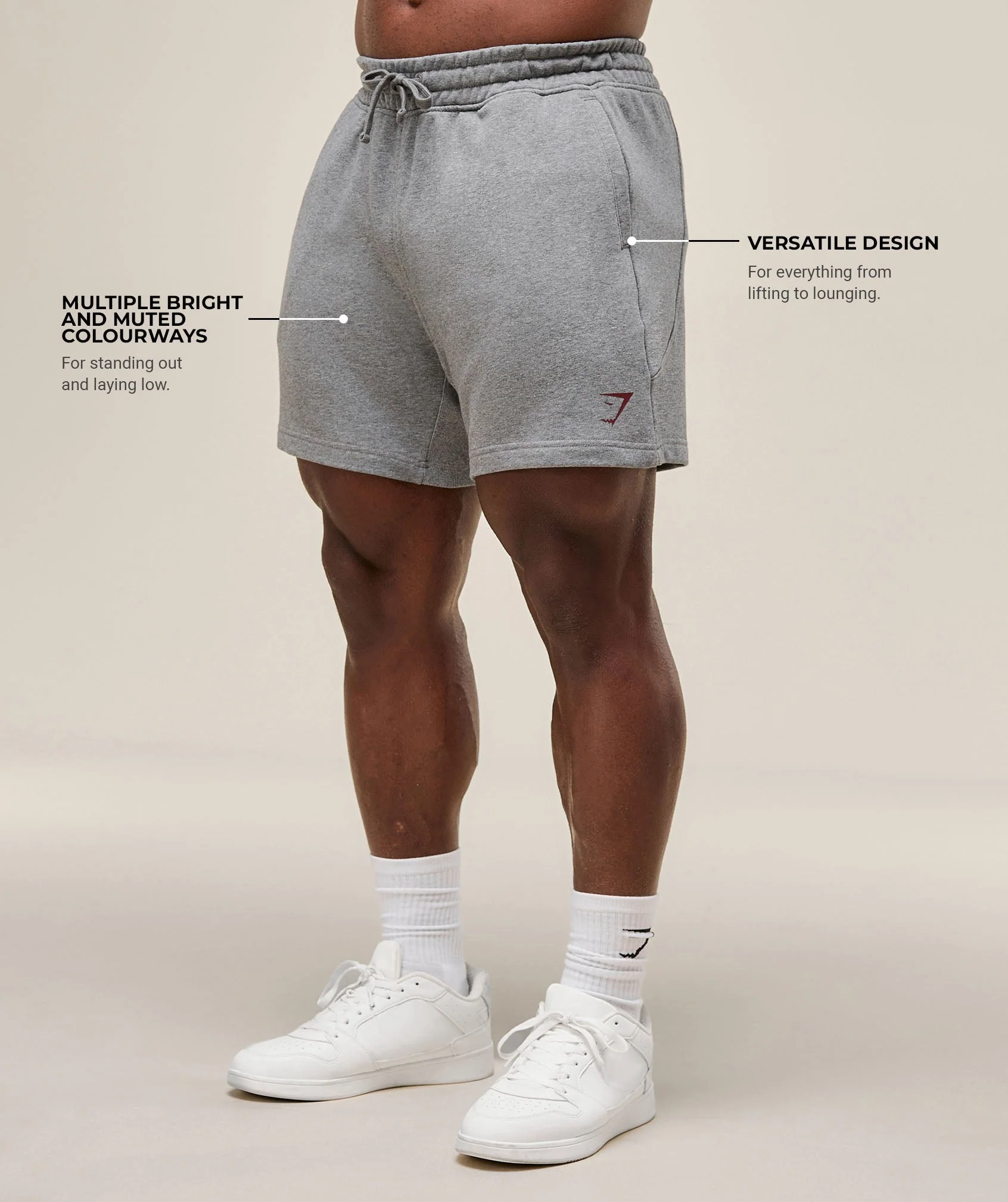 Power 5″ Shorts – Charcoal Core Marl