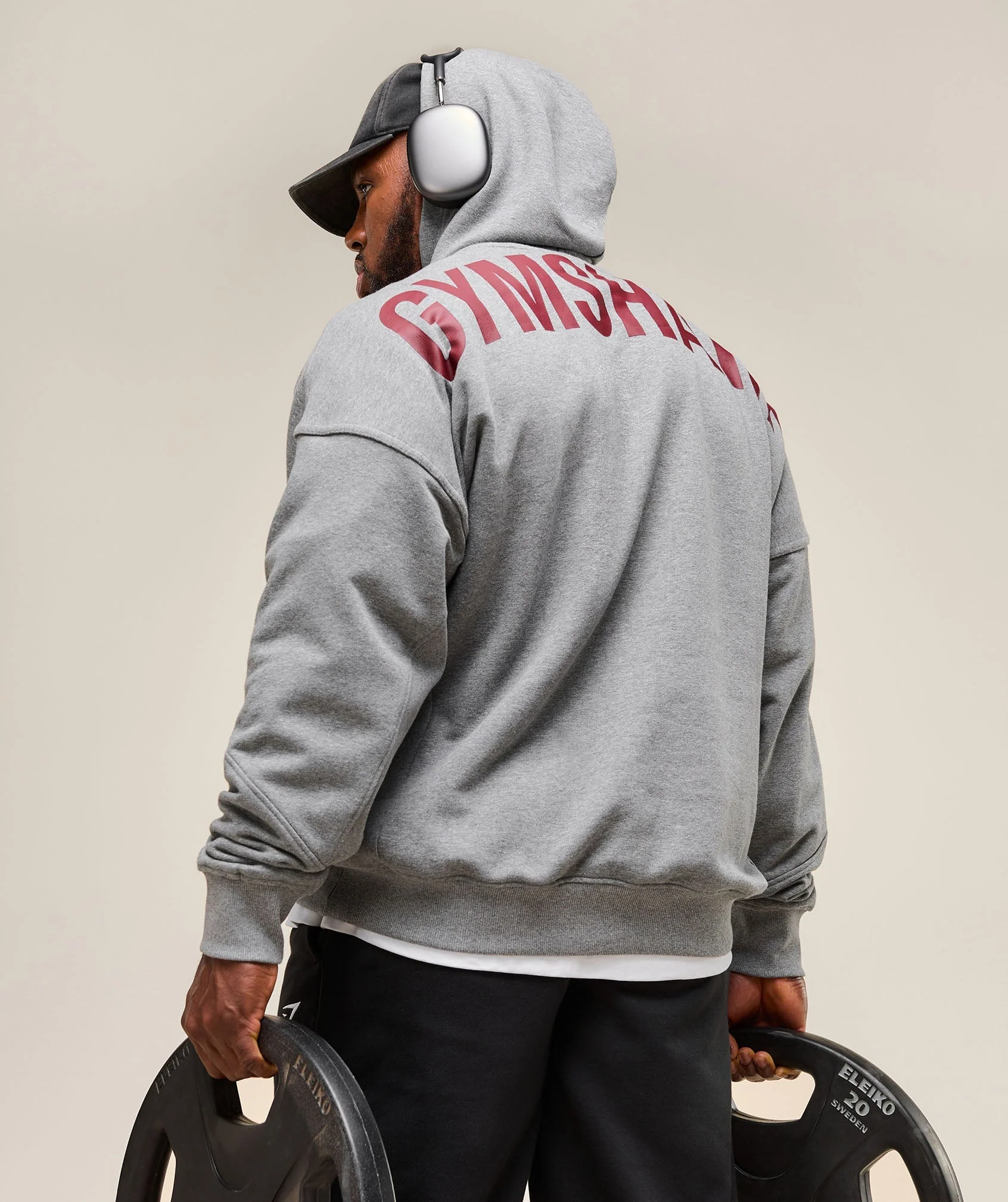 Power Hoodie – Charcoal Core Marl - Imagen 2