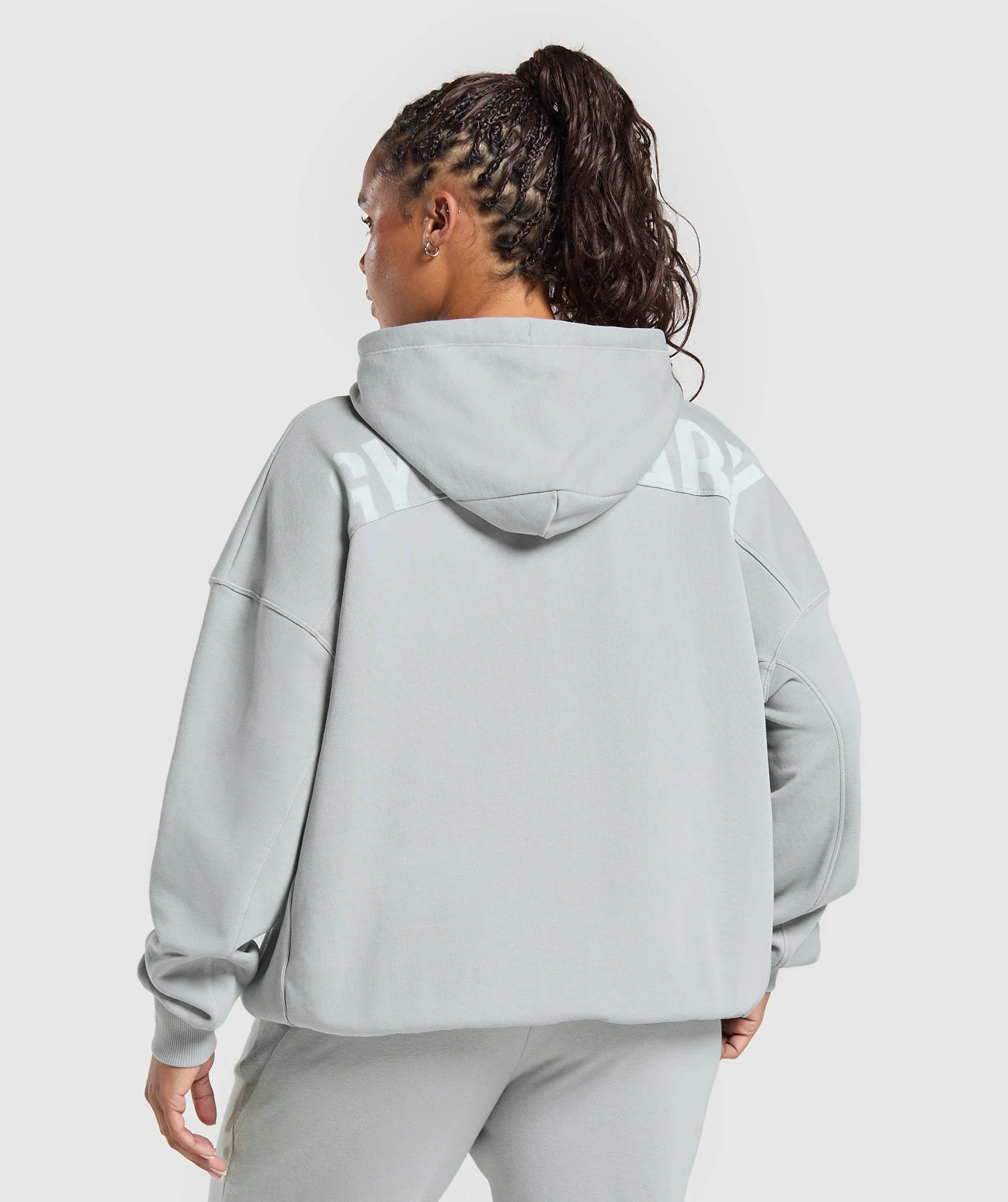 Power Hoodie – Silver Grey