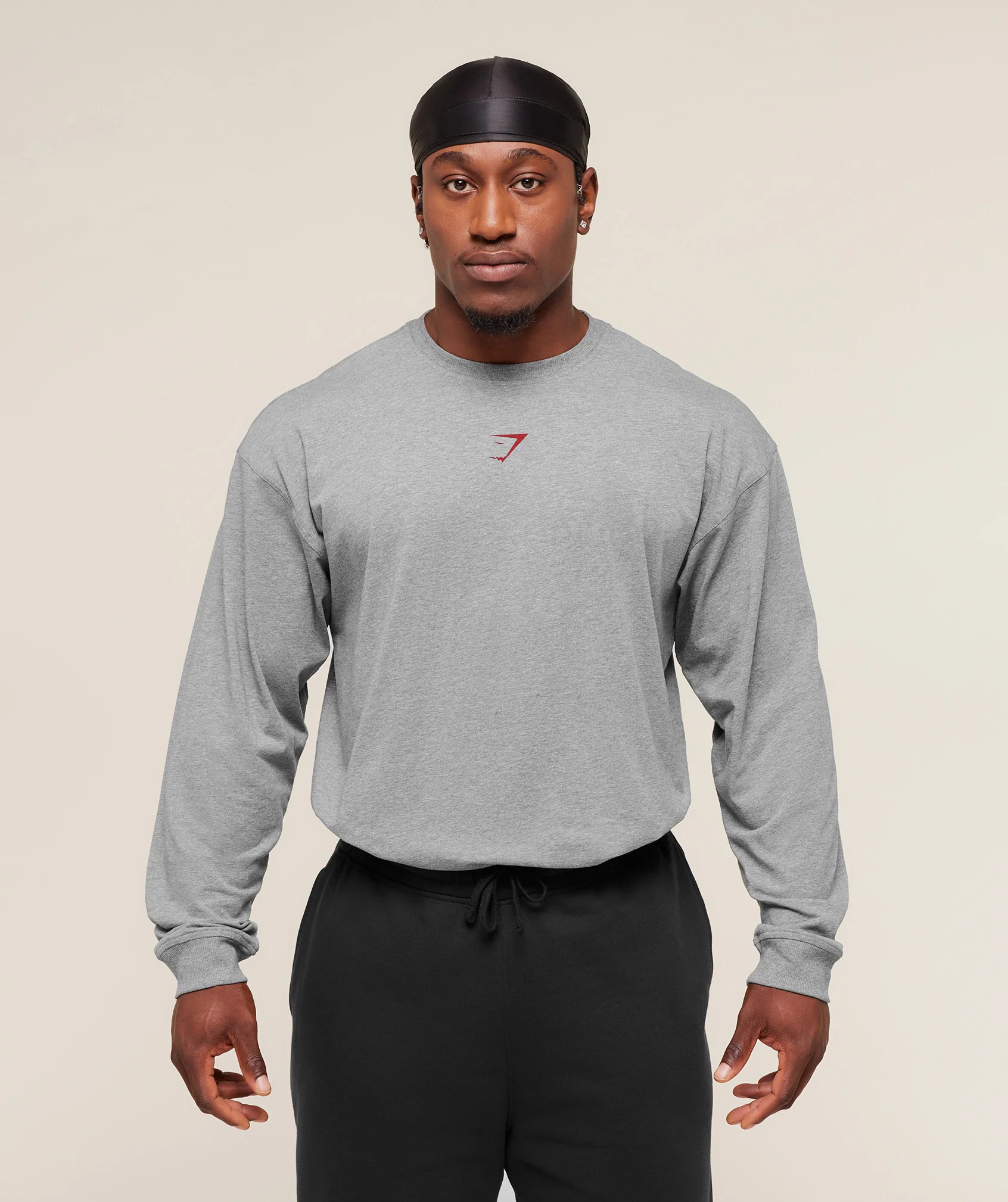Power Long Sleeve T-Shirt – Charcoal Core Marl