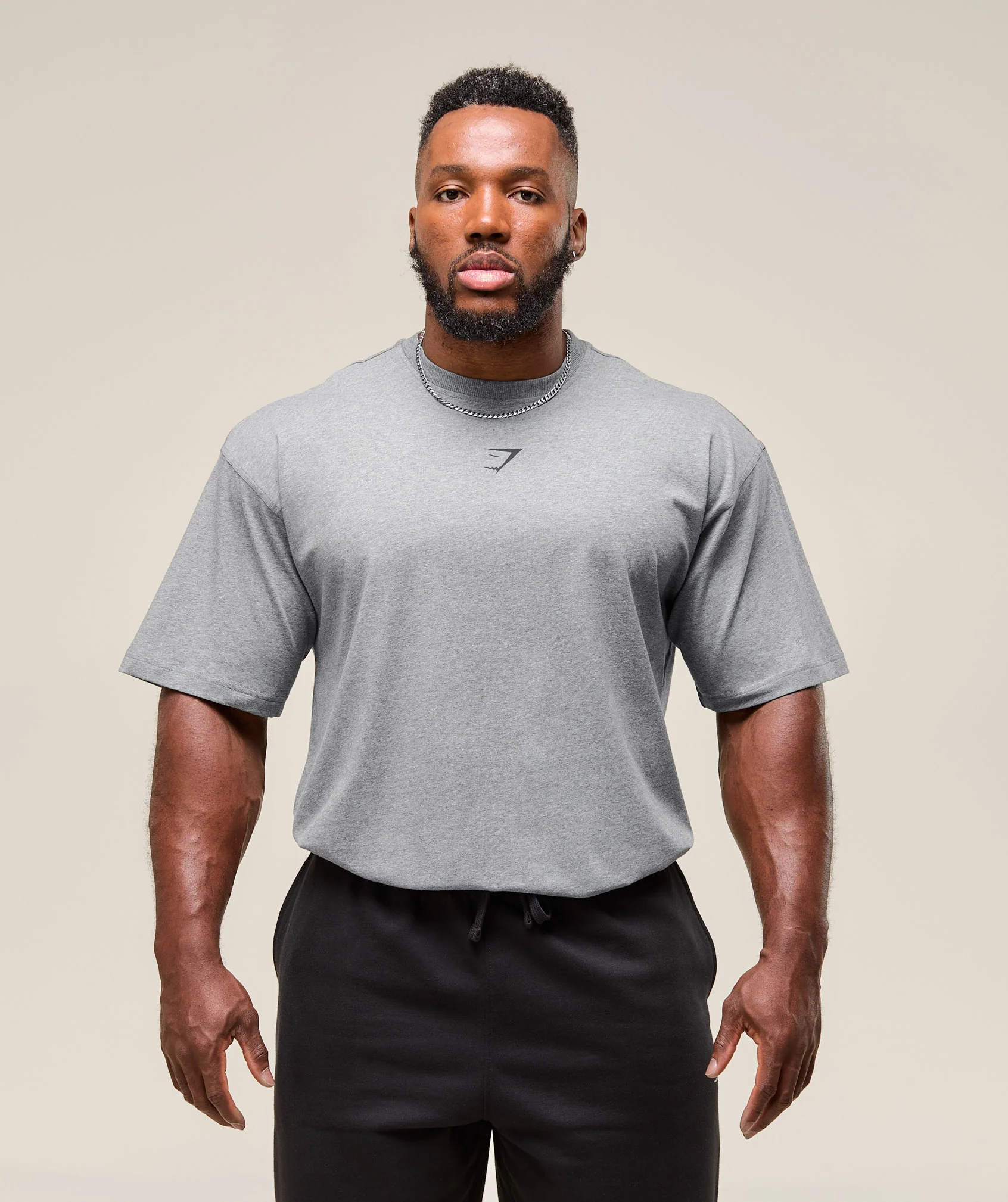 Power T-Shirt – Charcoal Core Marl/Black