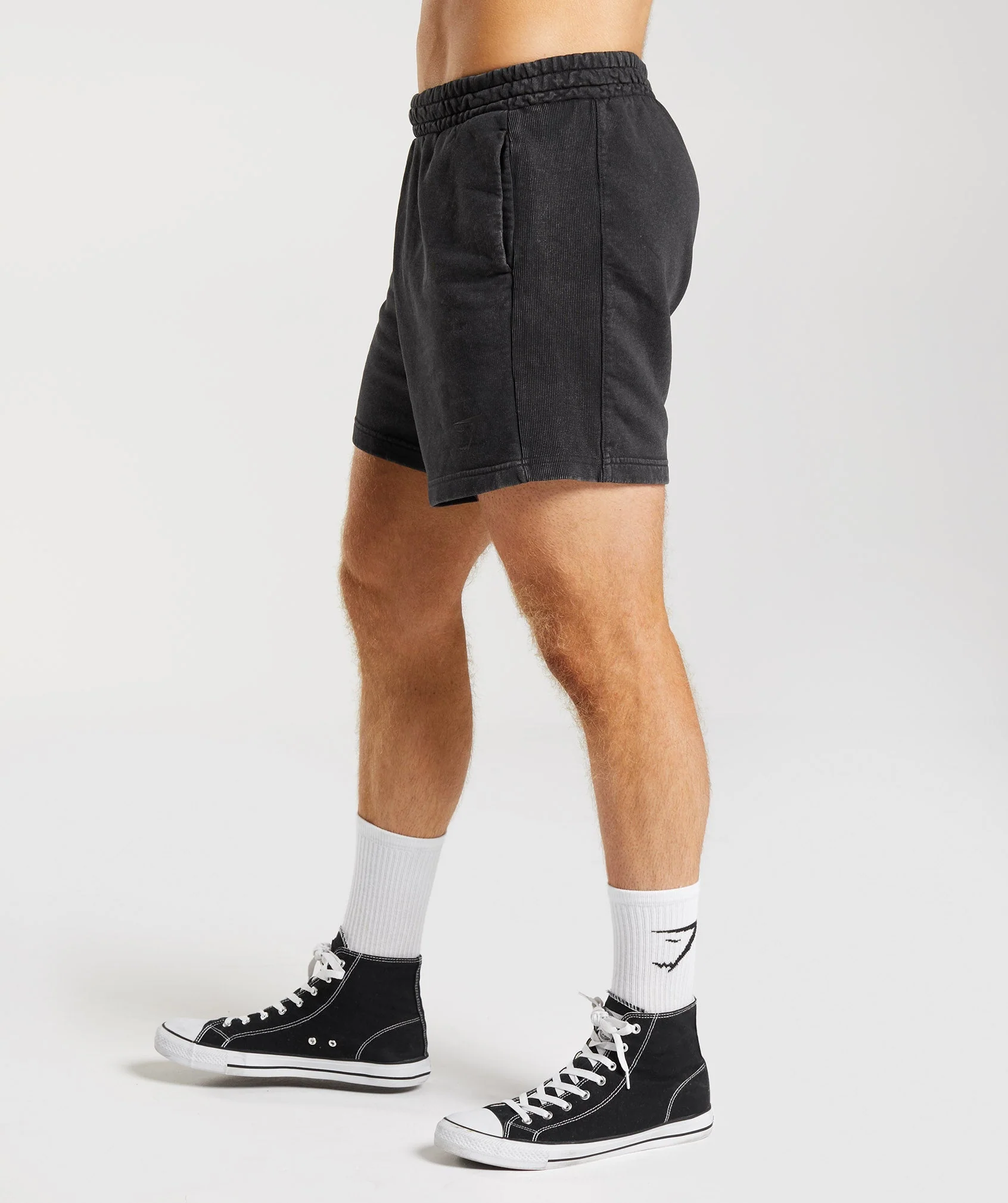 Power Washed 5″ Shorts – Black - Imagen 2
