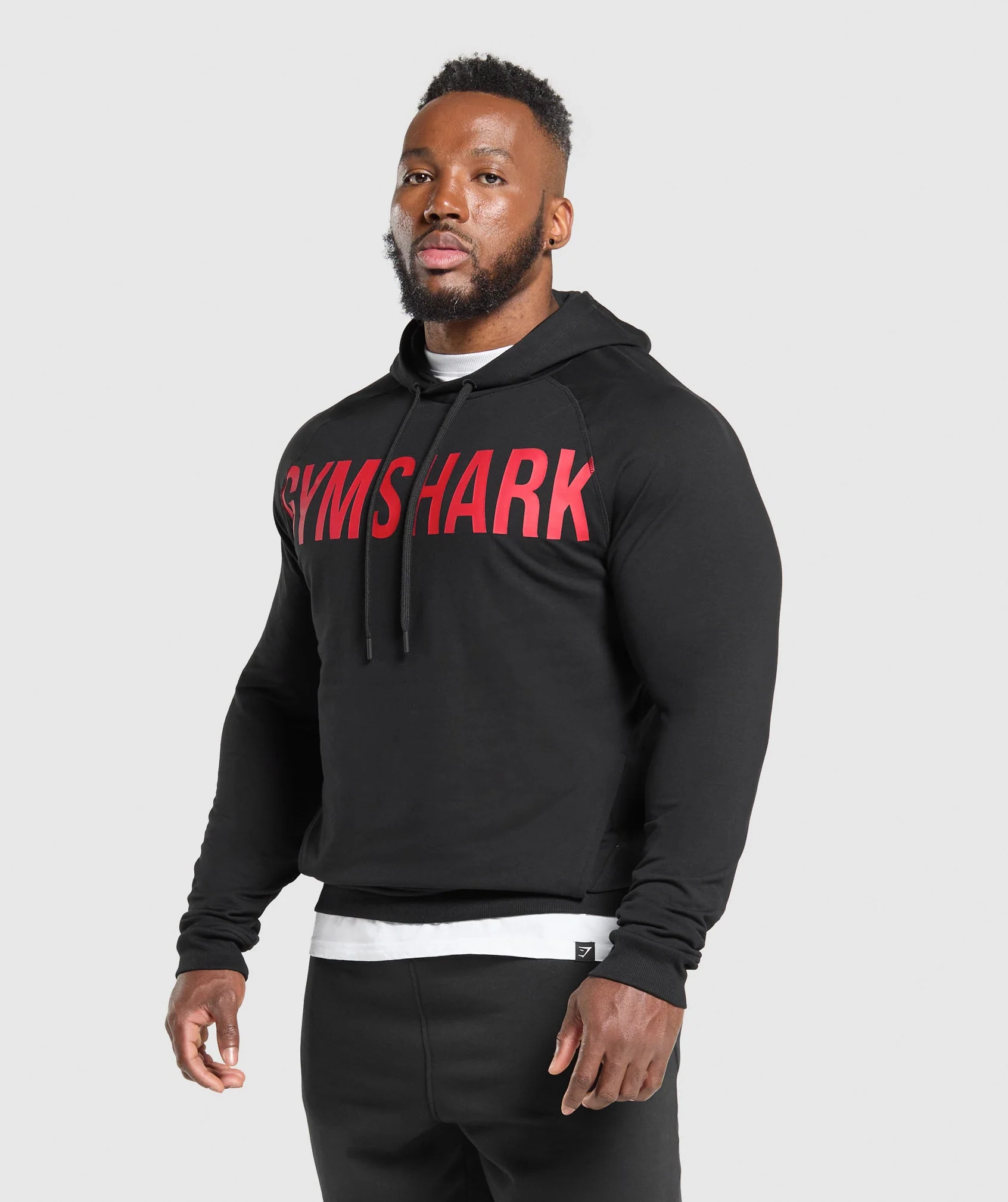 Prime Hoodie – Black/Vivid Red - Imagen 2