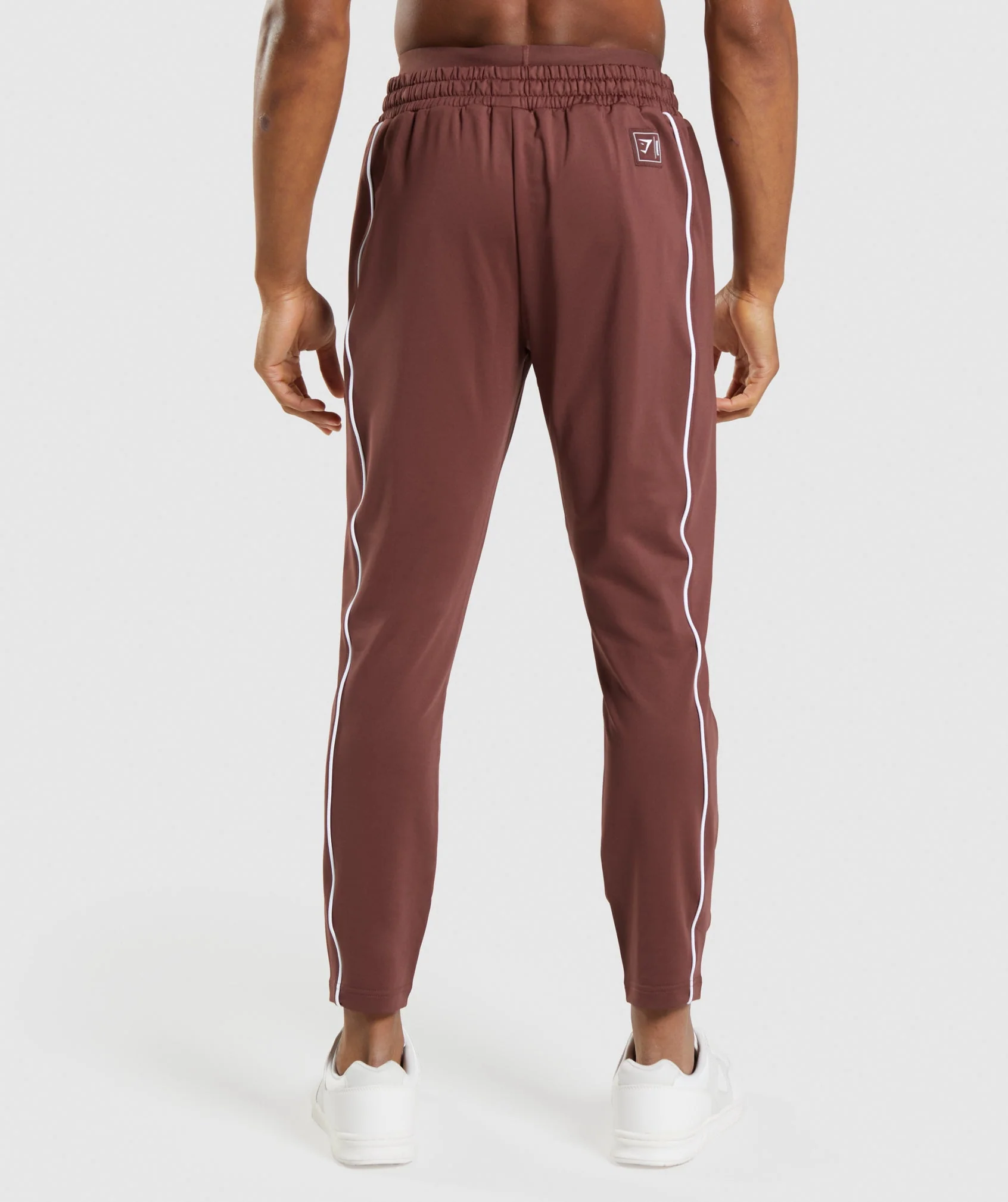 Recess Joggers – Cherry Brown/White