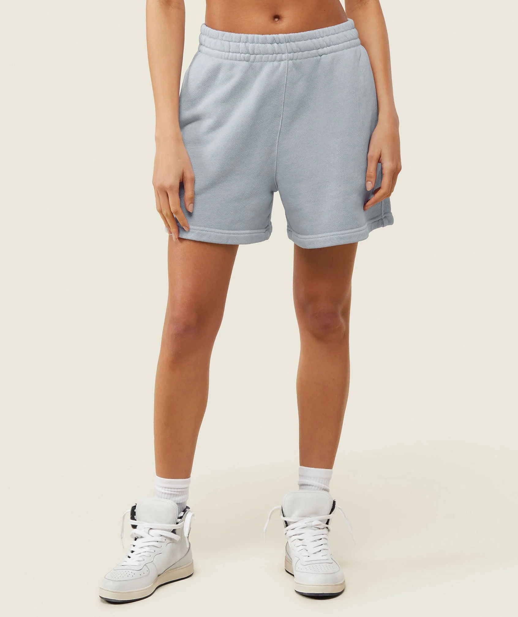 Relaxed Sweat Shorts – Ice Grey