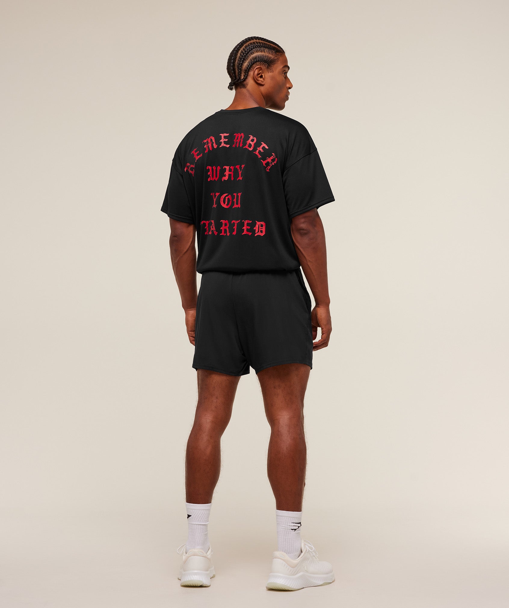 Remember Why You Started T-Shirt – Black - Imagen 2