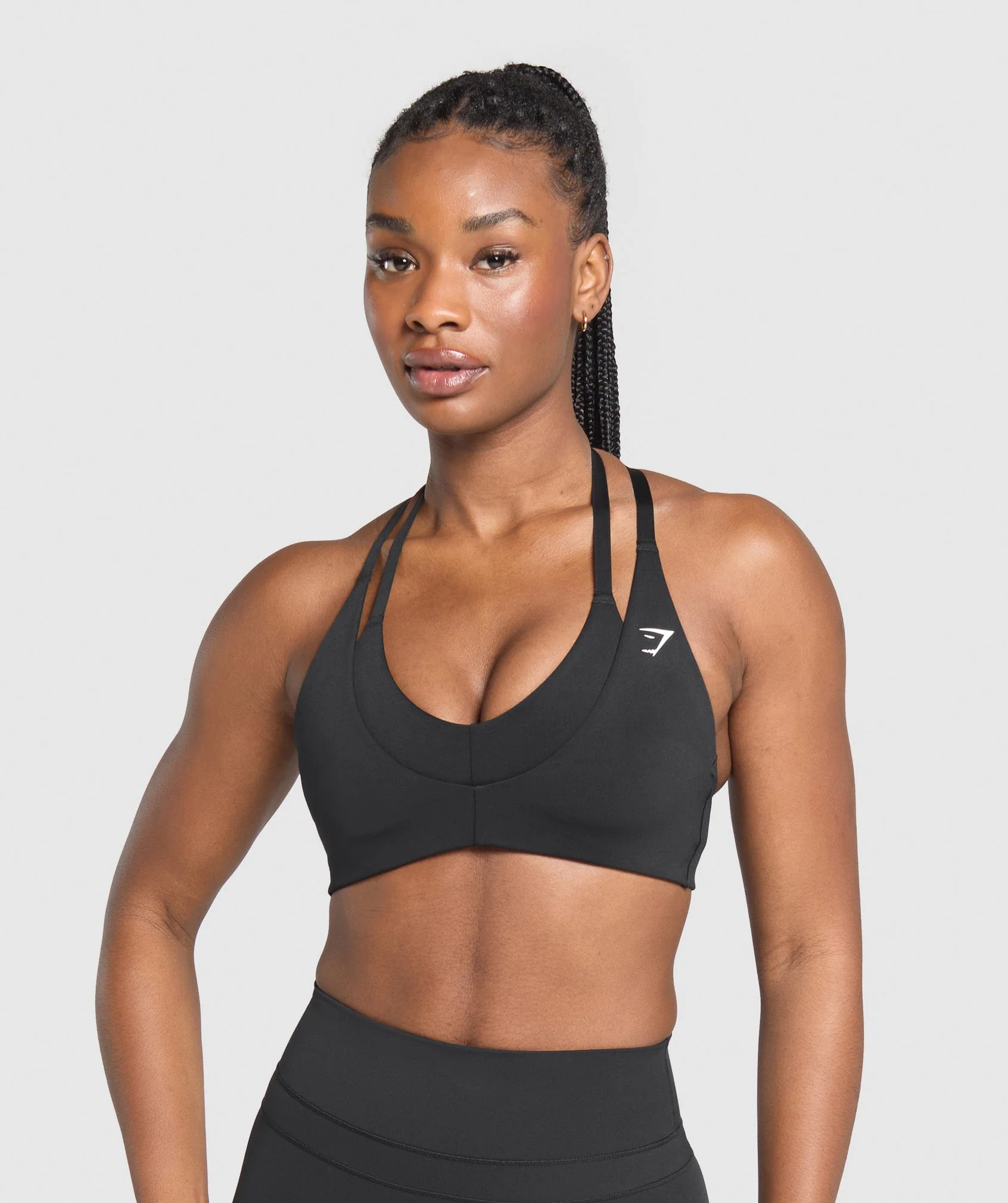 Reps T Back Sports Bra – Black