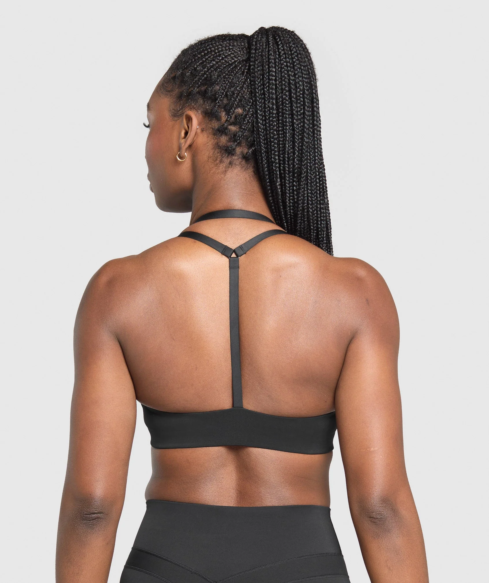 Reps T Back Sports Bra – Black