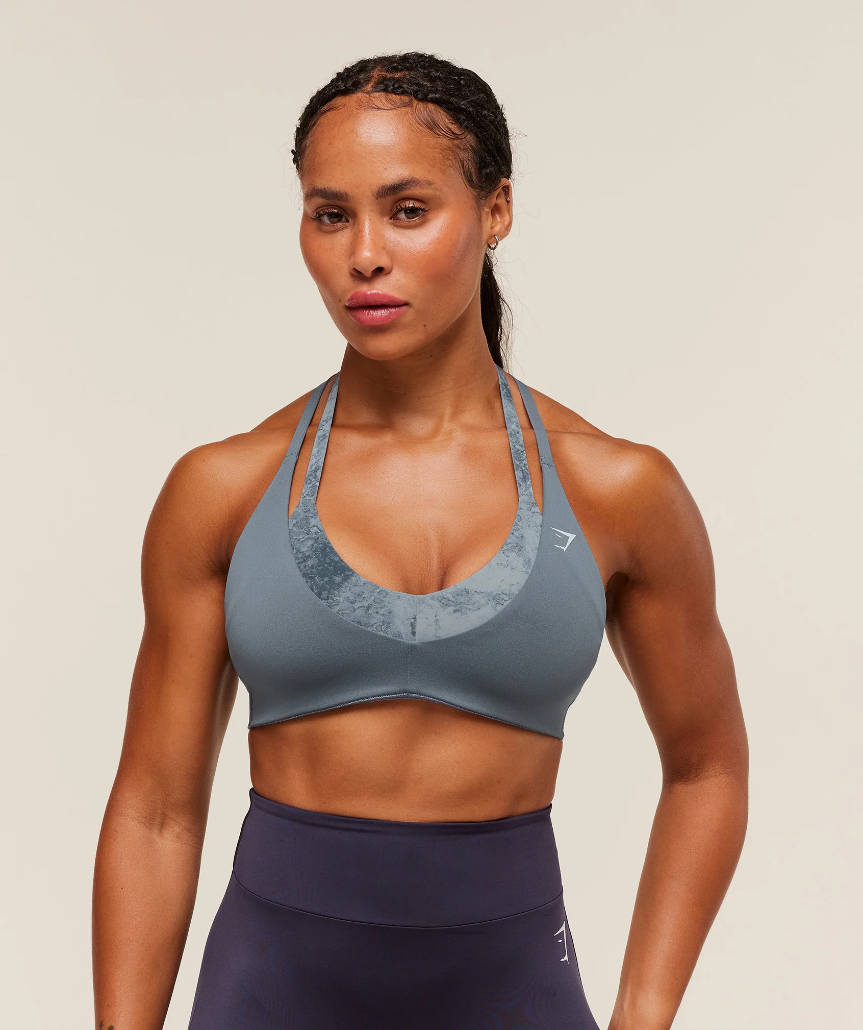Reps T Back Sports Bra – Iron Blue/Pantone Midnight Navy