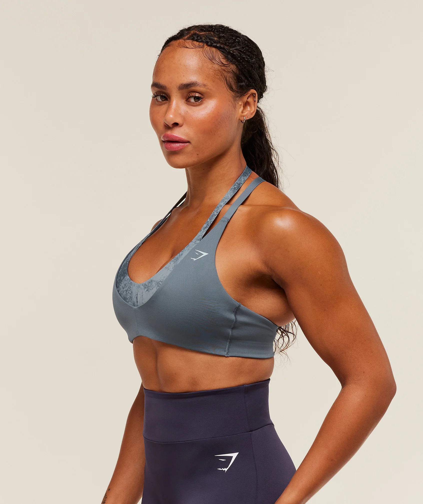 Reps T Back Sports Bra – Iron Blue/Pantone Midnight Navy - Imagen 2