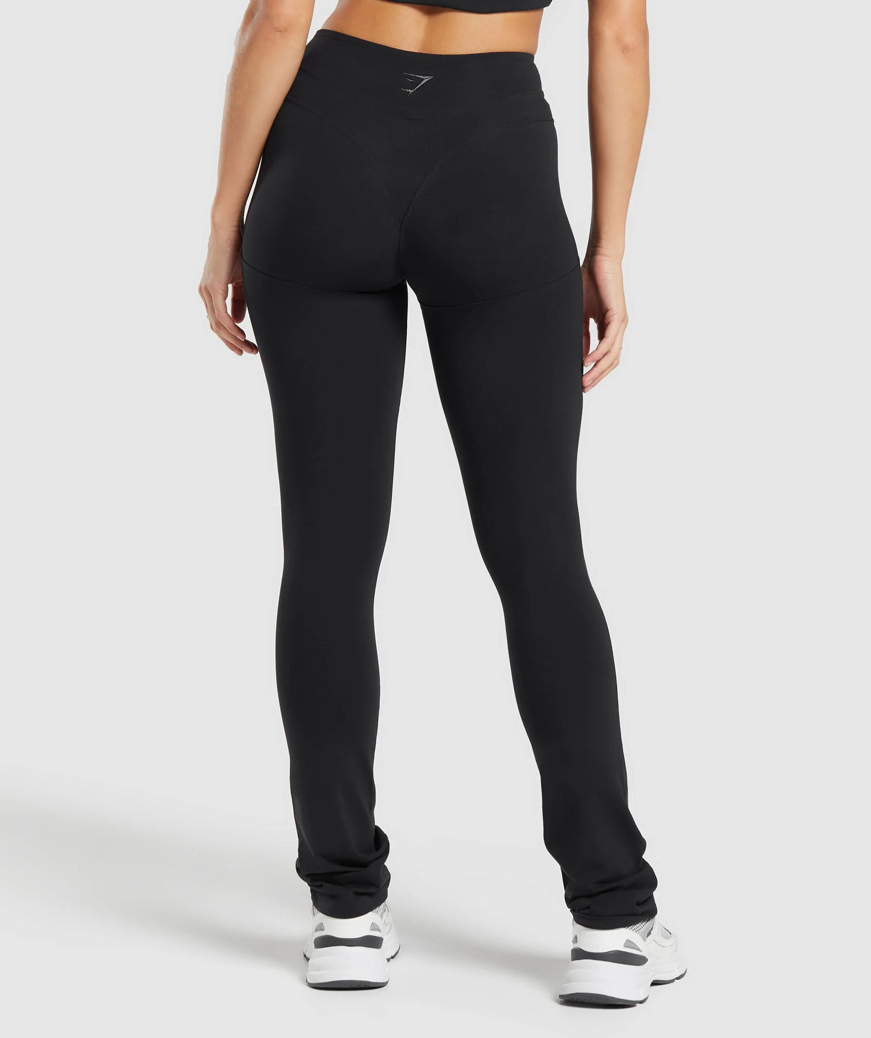 Rest Day Boot Cut Cotton Leggings – Black