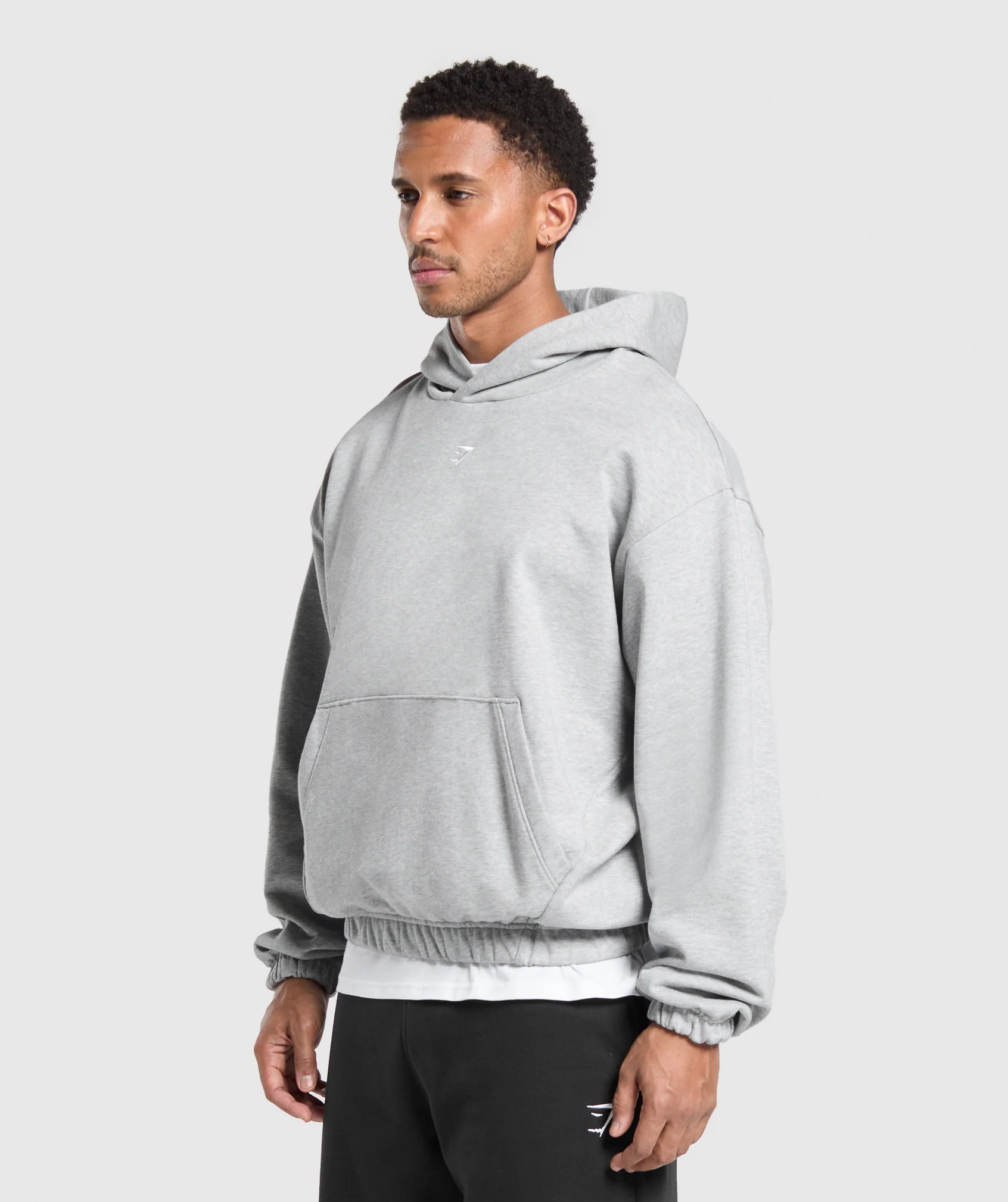 Rest Day Essentials Hoodie – Light Grey Core Marl - Imagen 2