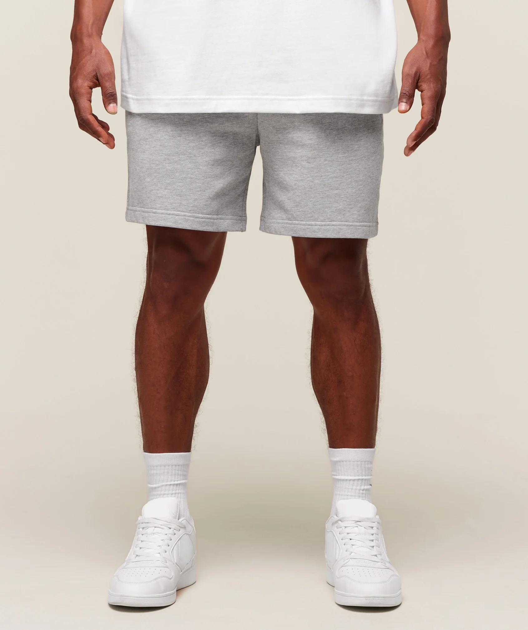 Rest Day Essentials Shorts – Light Grey Core Marl