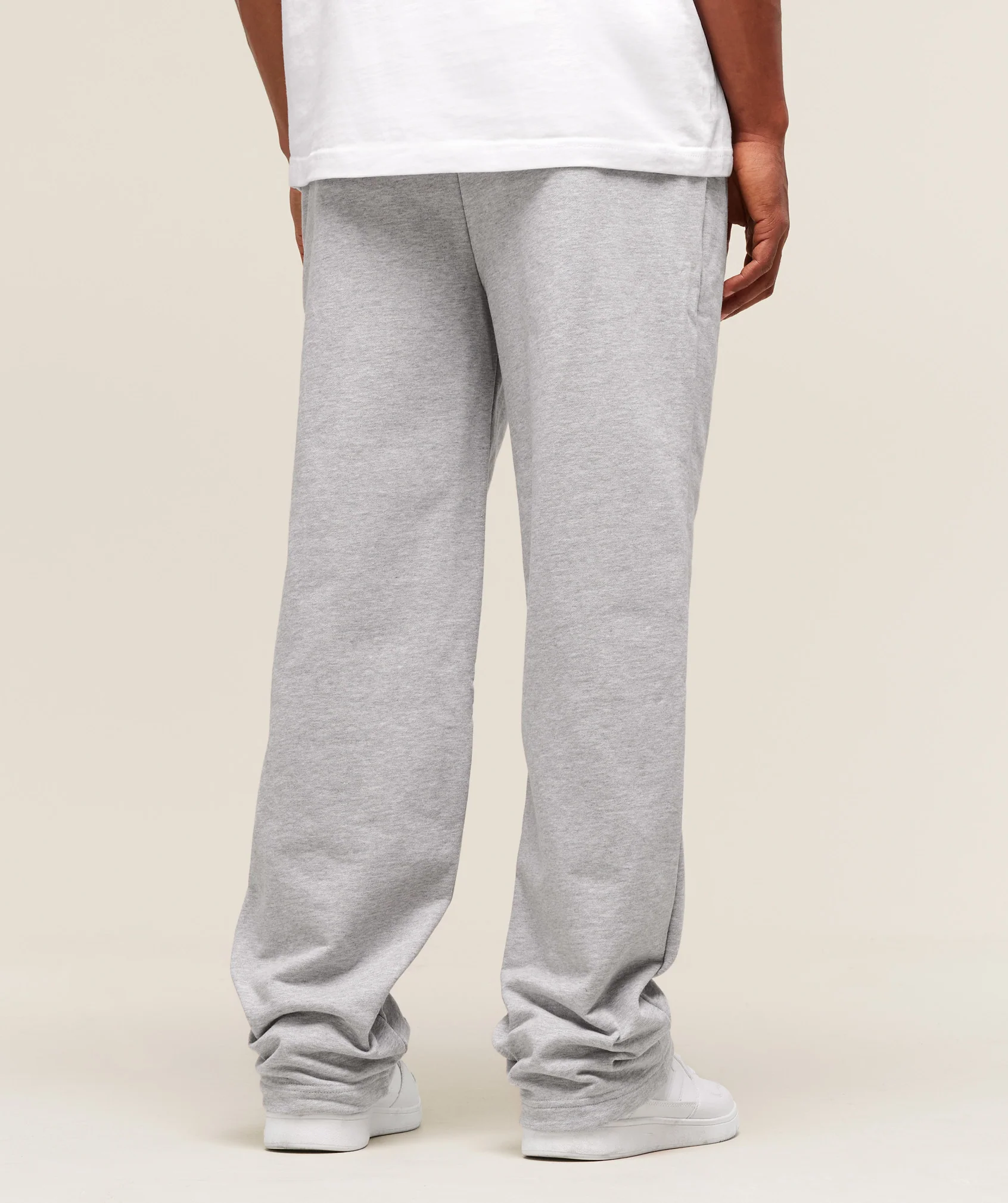 Rest Day Essentials Straight Leg Joggers – Light Grey Marl