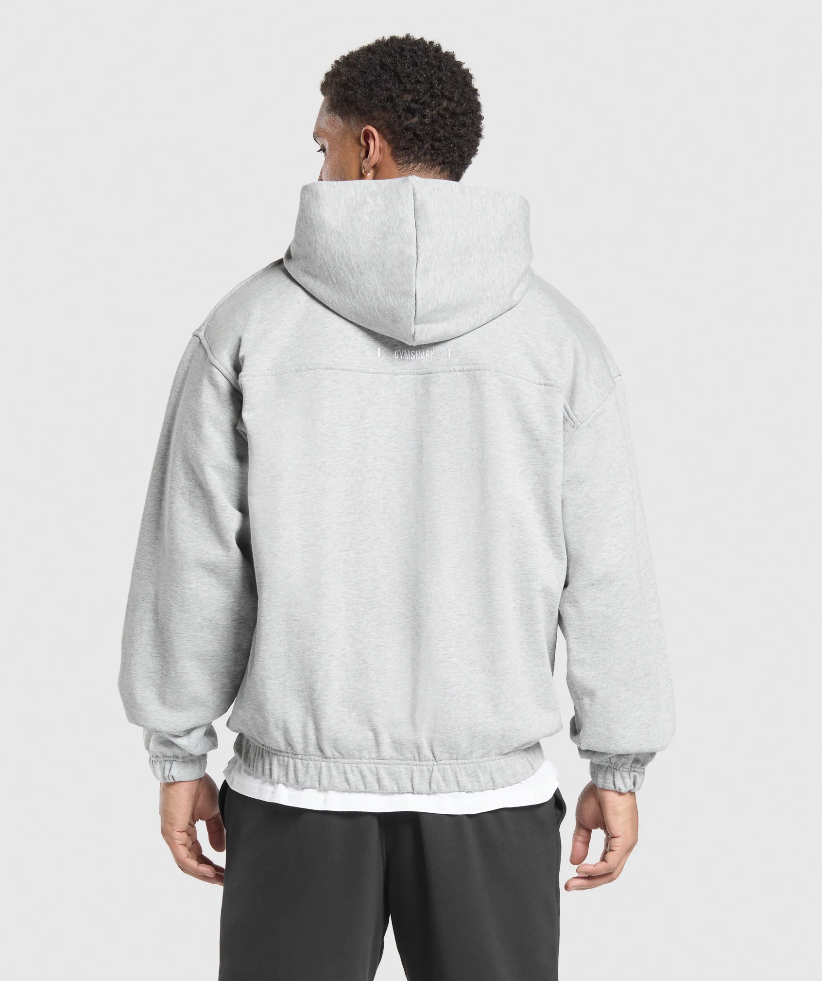 Rest Day Essentials Zip Hoodie – Light Grey Core Marl