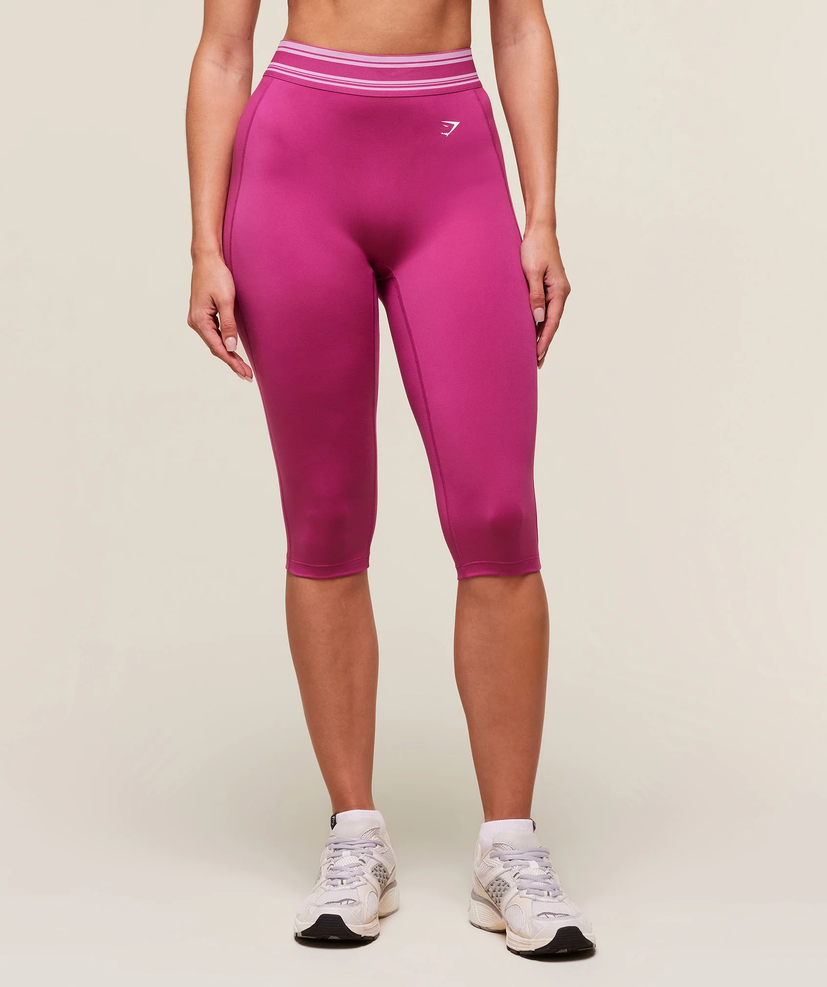 Retro Capri Leggings – Winning Pink