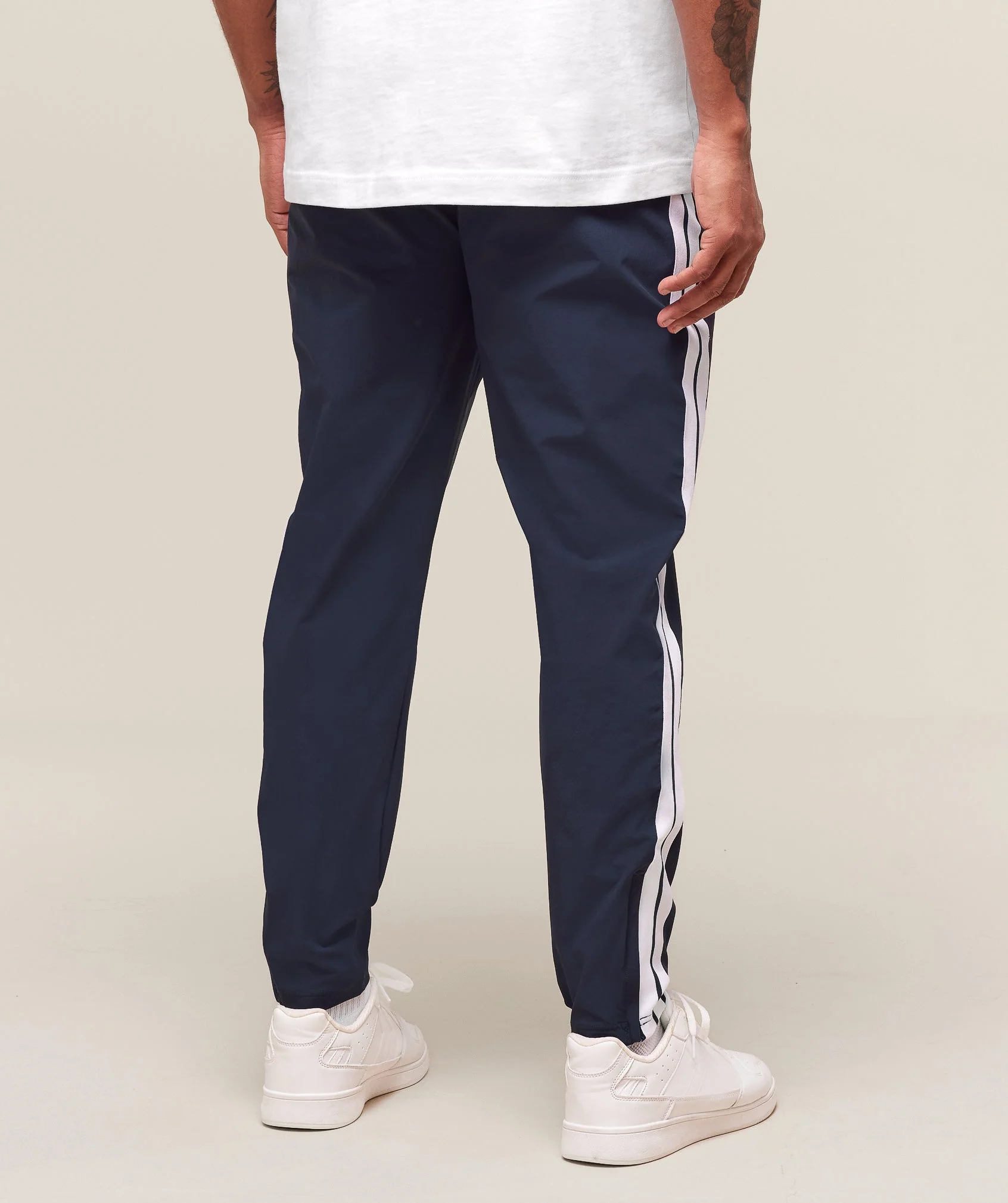 Retro Side Stripe Joggers – Heavy Blue - Imagen 2