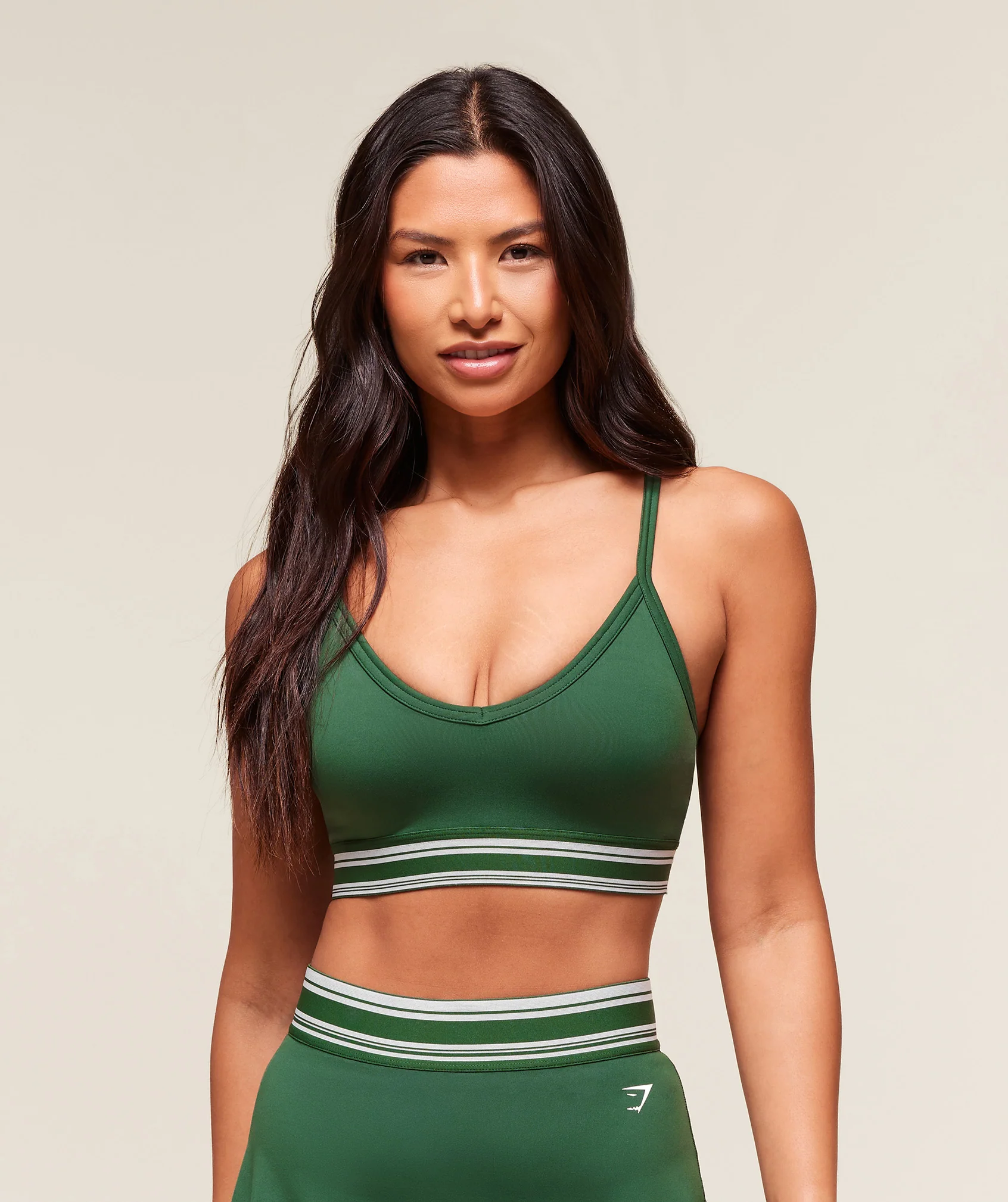 Retro Sports Bra – Classic Green