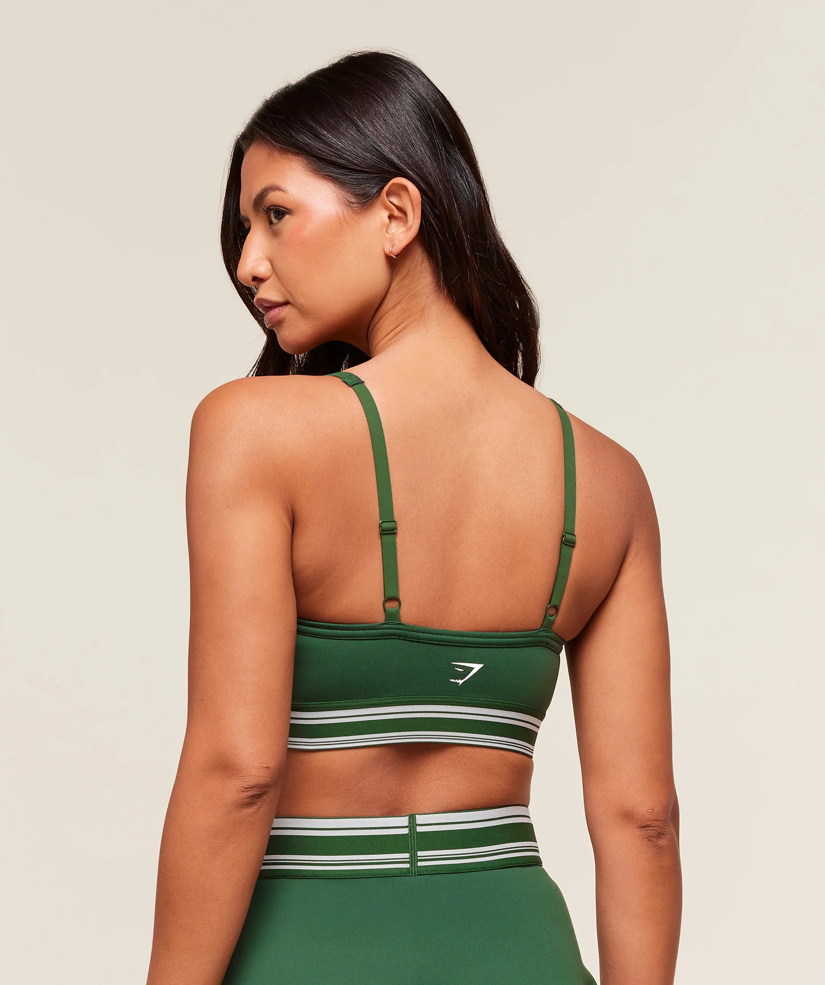 Retro Sports Bra – Classic Green