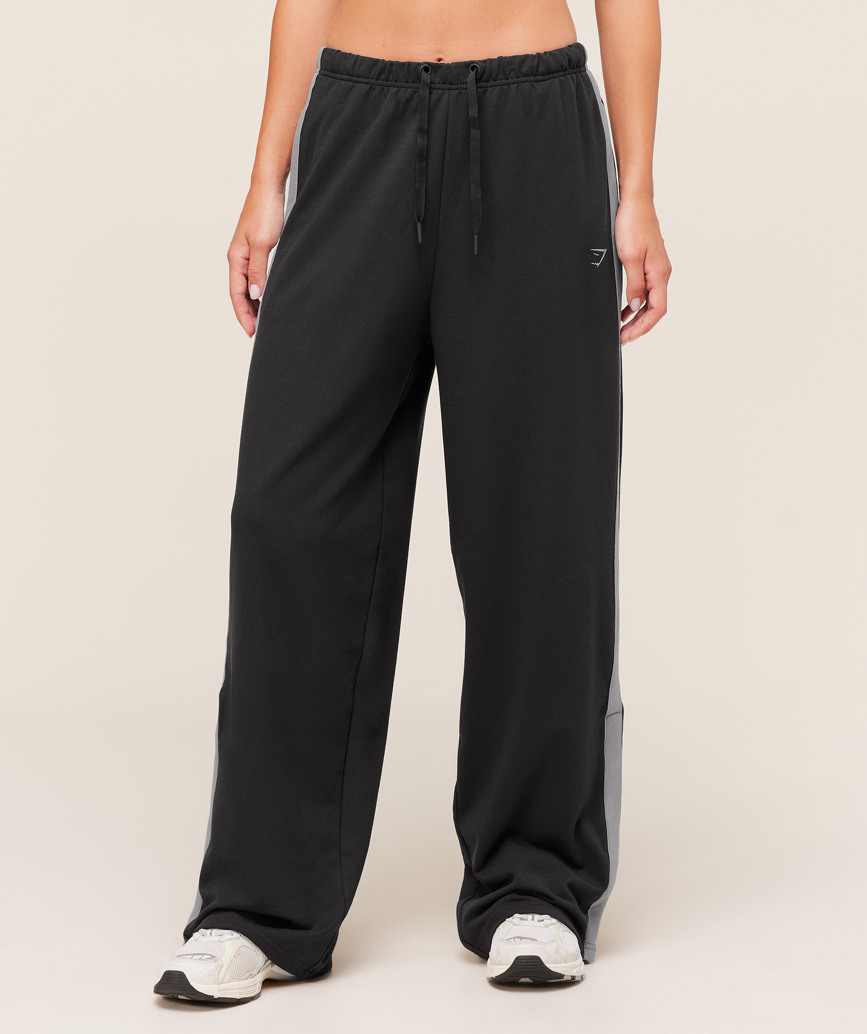 Retro Stripe Snap Pant – Black/Medium Grey