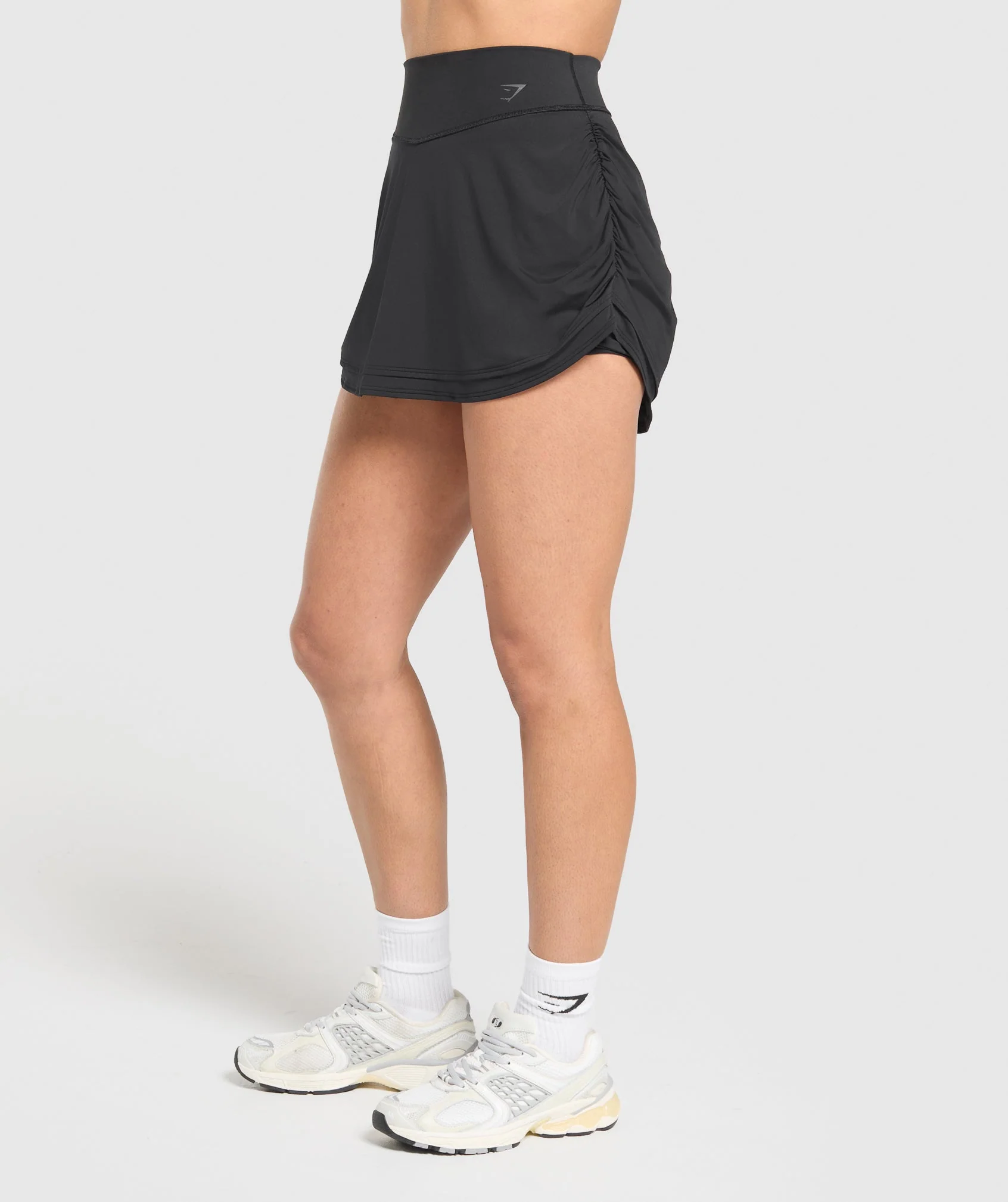 Ruched Skort – Black - Imagen 2