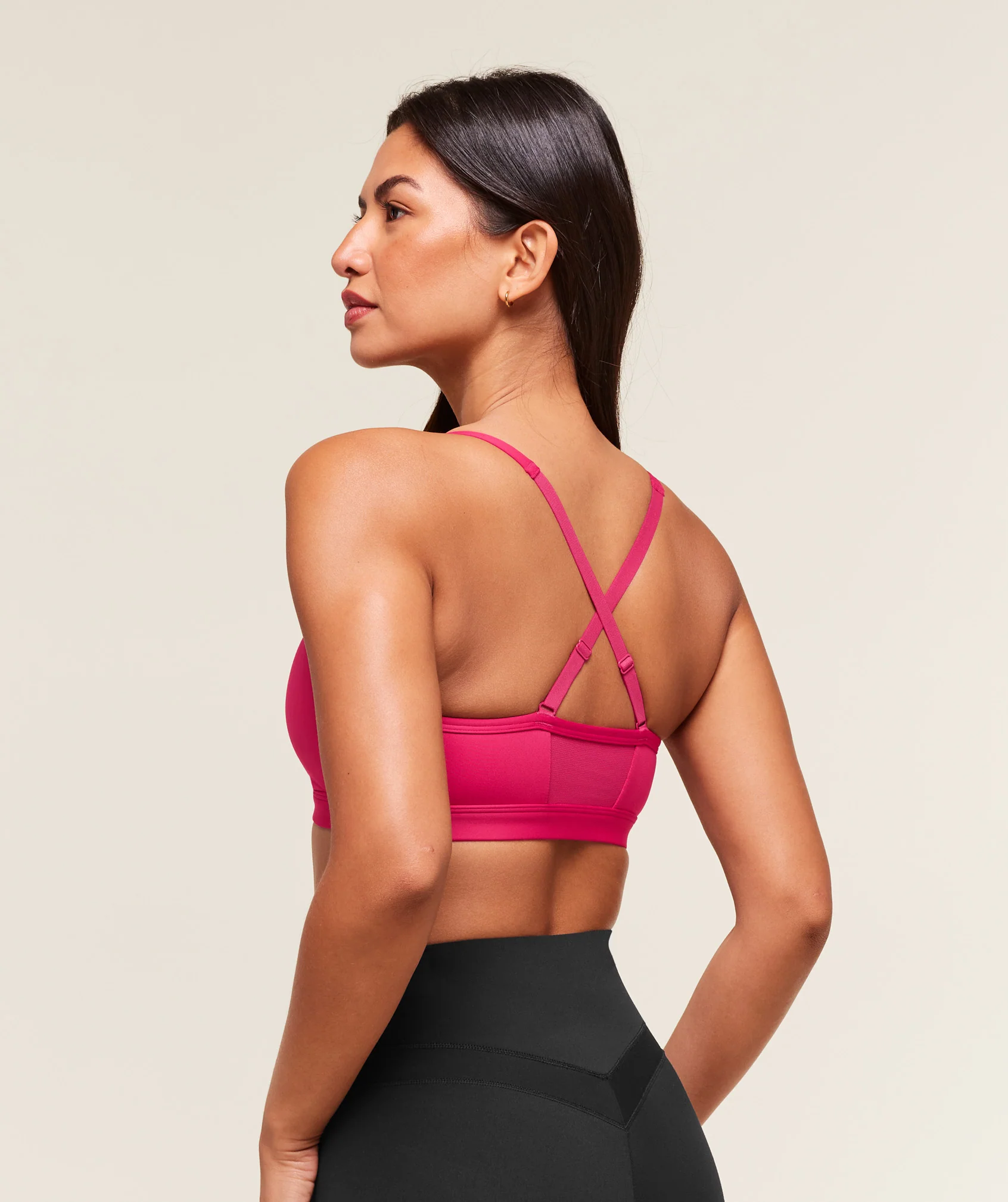 Ruched Sports Bra – Build Pink