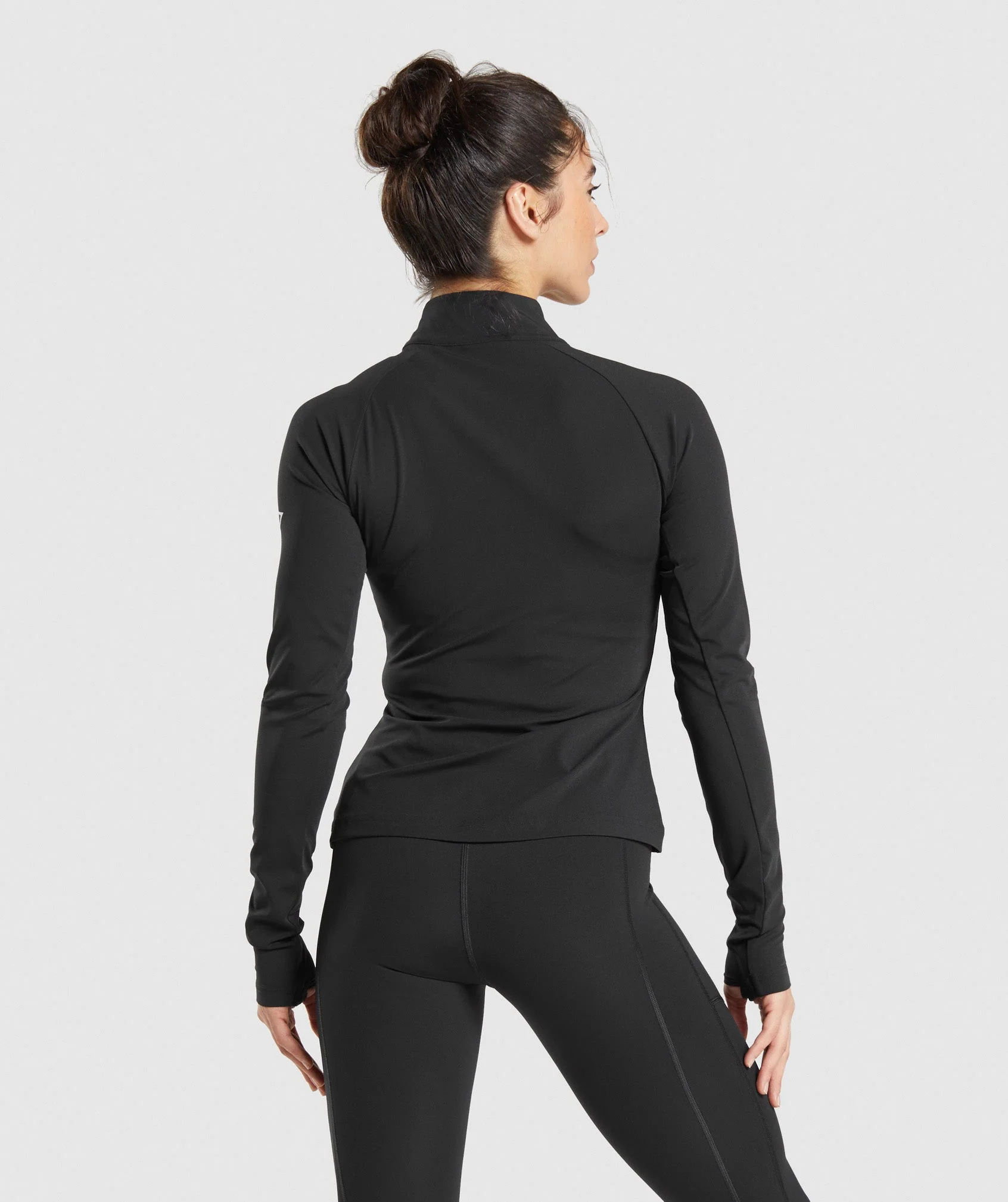 Running 1/4 Zip – Black