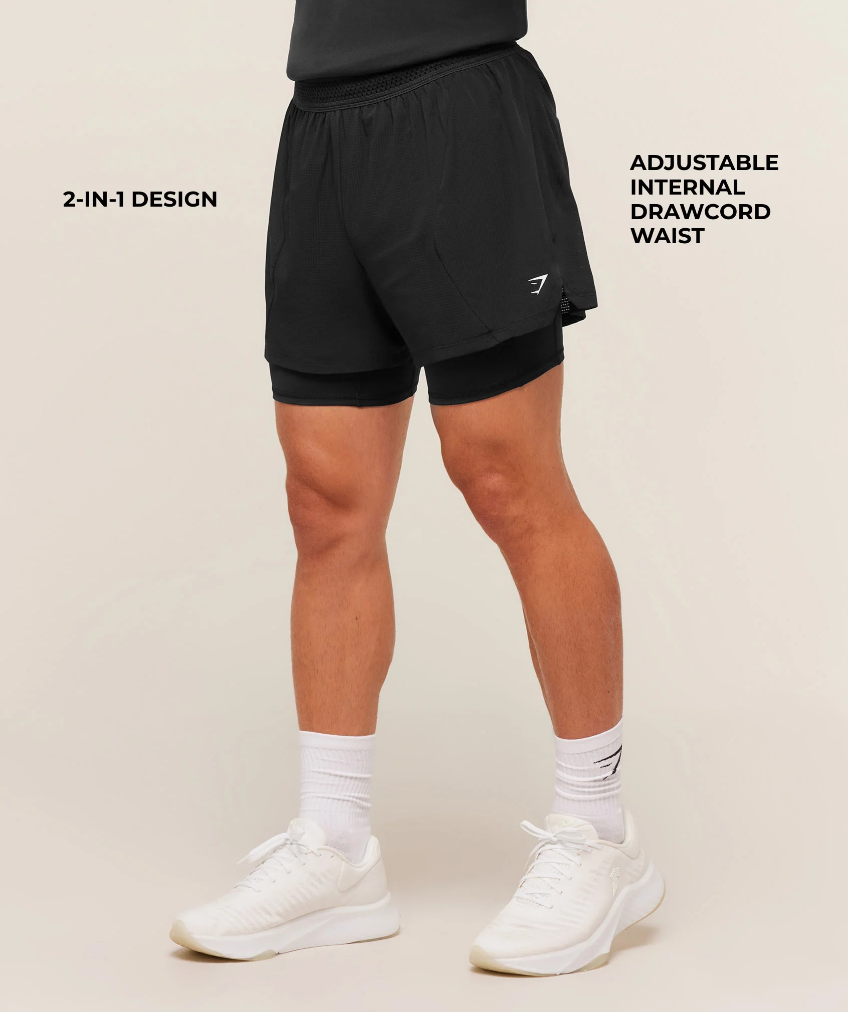 Running 4″ 2in1 Shorts – Black