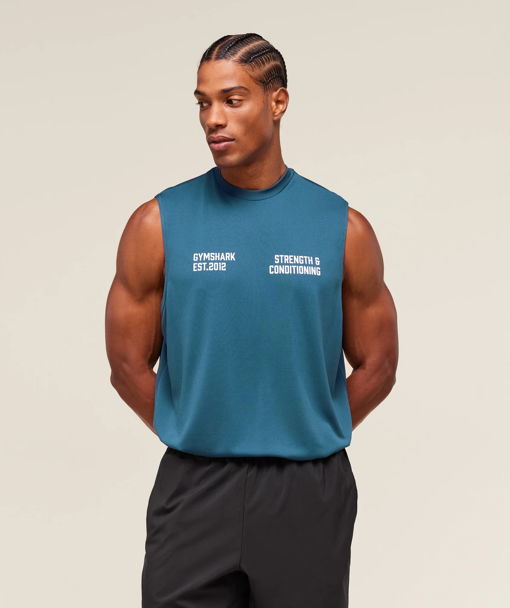 S&C Graphic Cut Off Tank – Success Blue