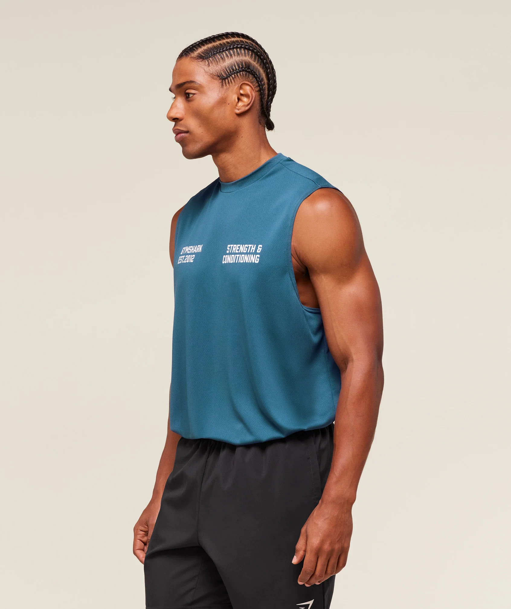 S&C Graphic Cut Off Tank – Success Blue - Imagen 2