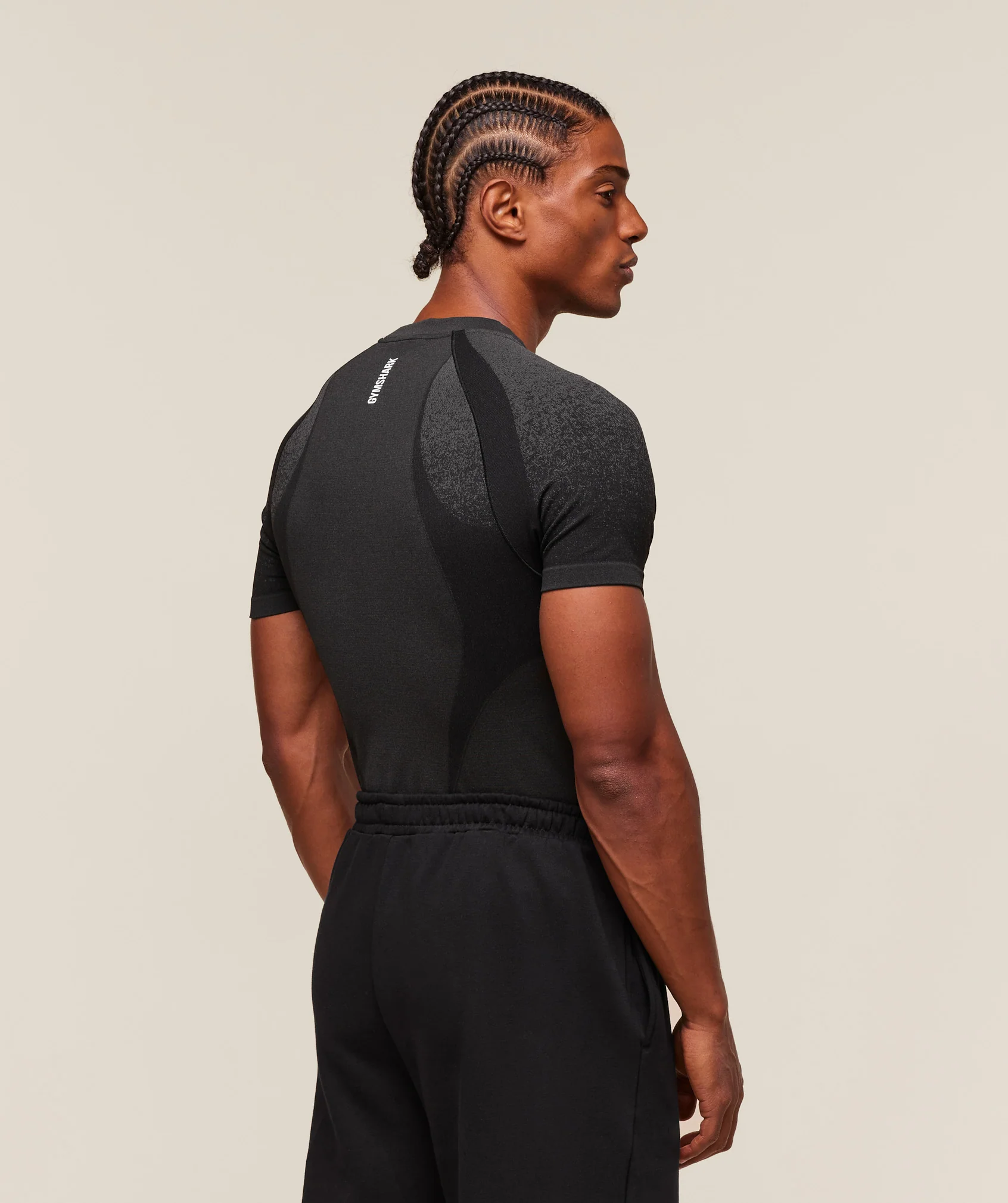 Shadow Seamless T Shirt – Black