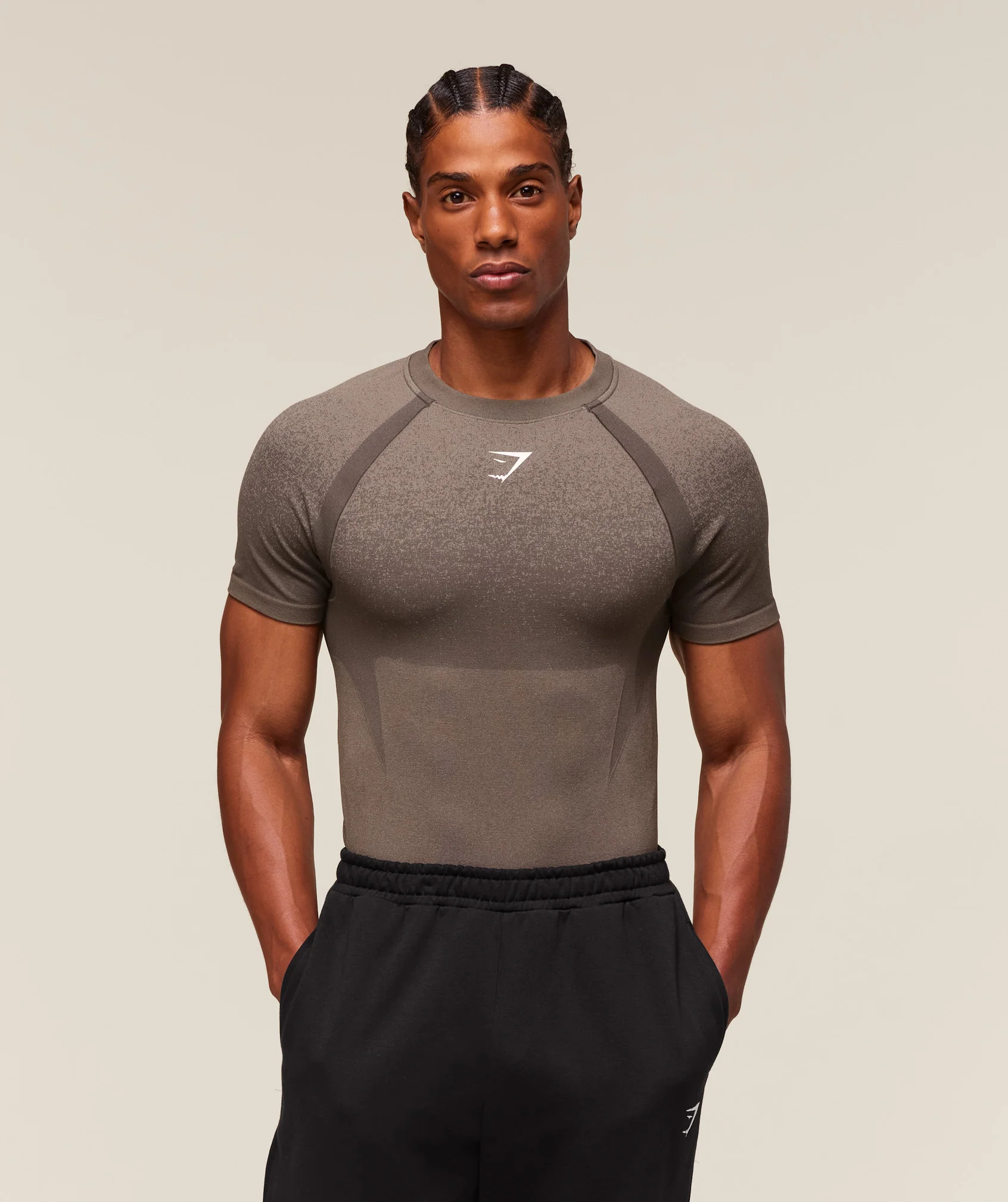 Shadow Seamless T Shirt – Camo Brown