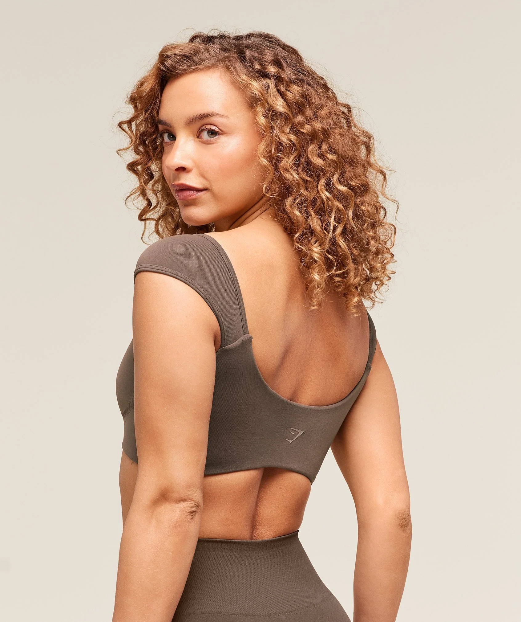 Soft Sculpt Cap Sleeve Bralette – Walnut Brown