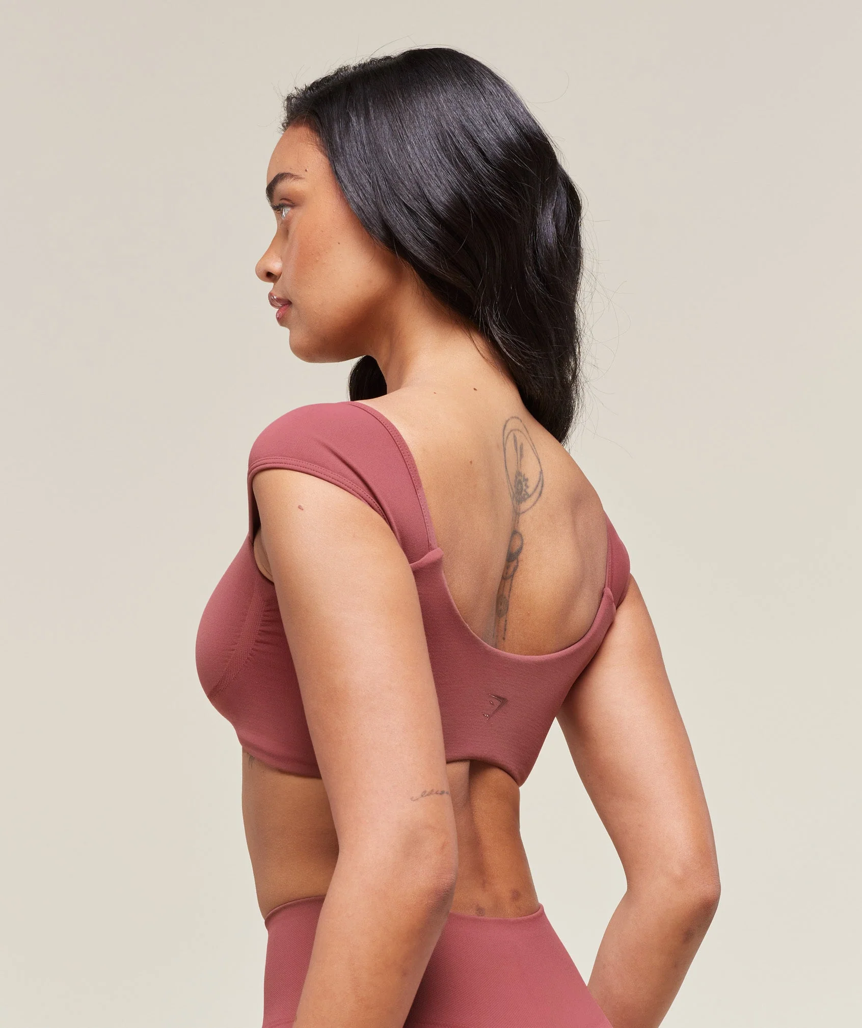 Soft Sculpt Cap Sleeve Bralette – Washed Berry Pink