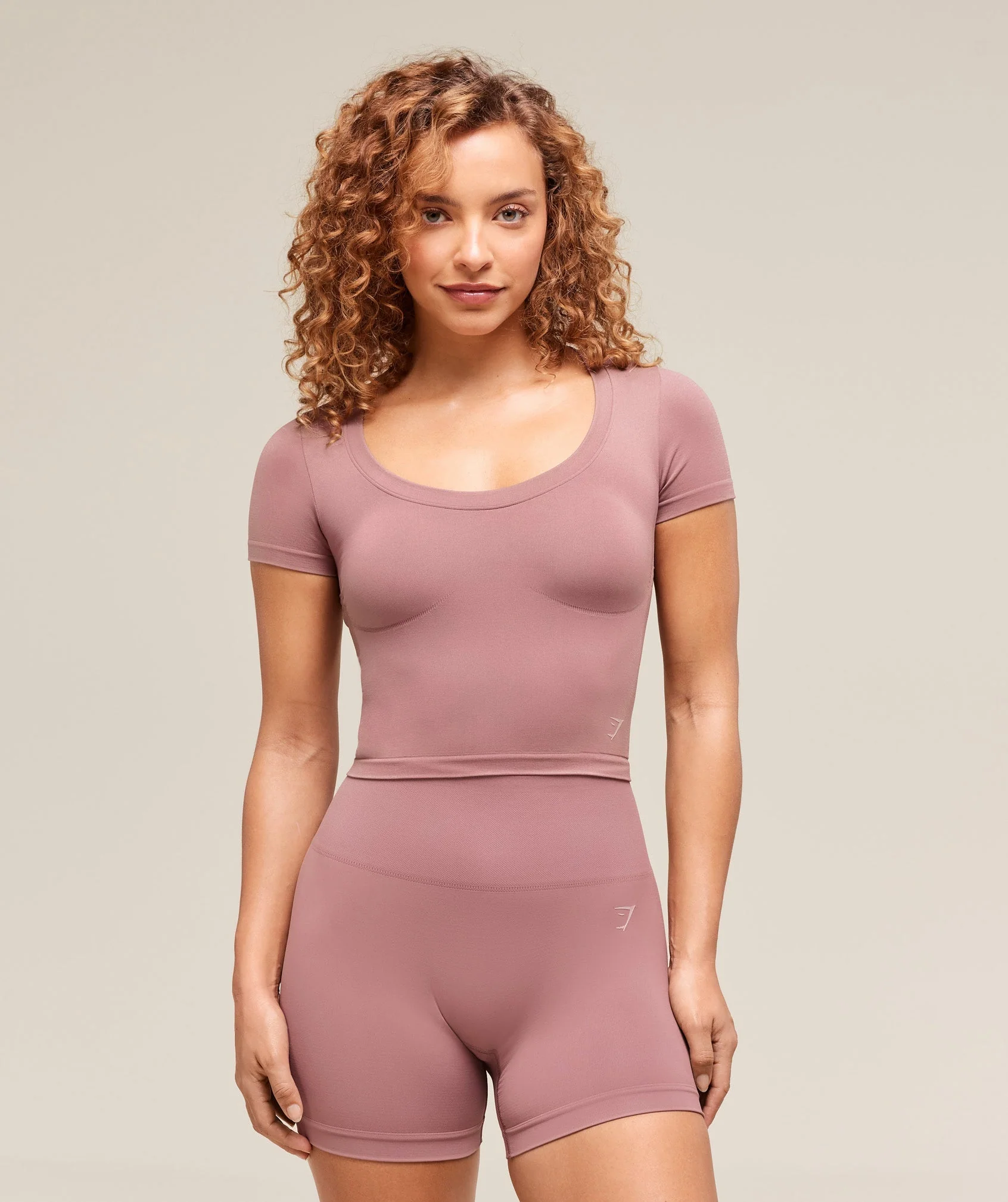 Soft Sculpt Midi T-Shirt – Calm Pink