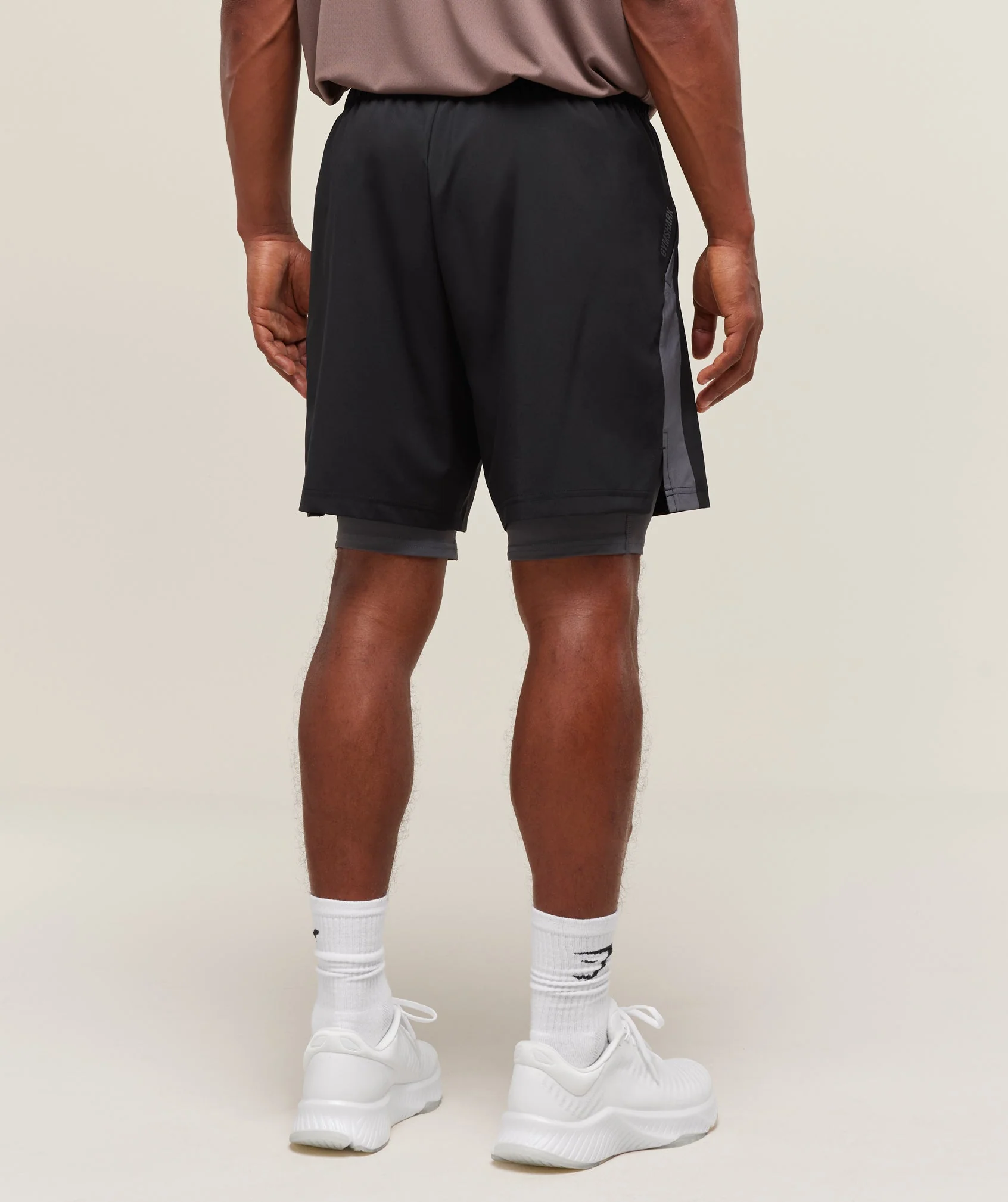 Sport 7″ 2 in 1 Shorts – Black/Dark Grey