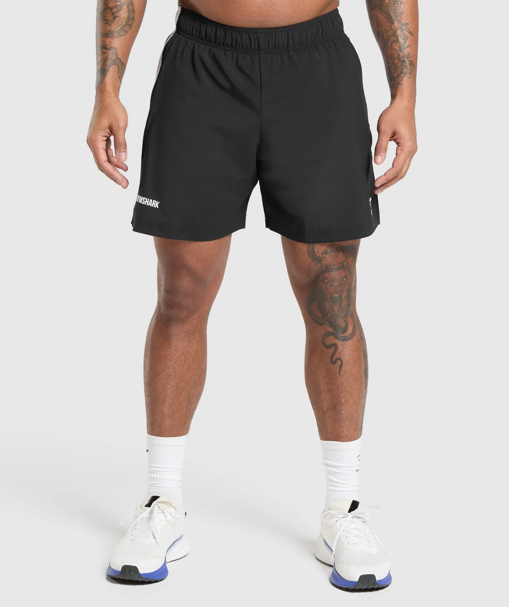 Sport Panel 7″ Shorts – Black/White