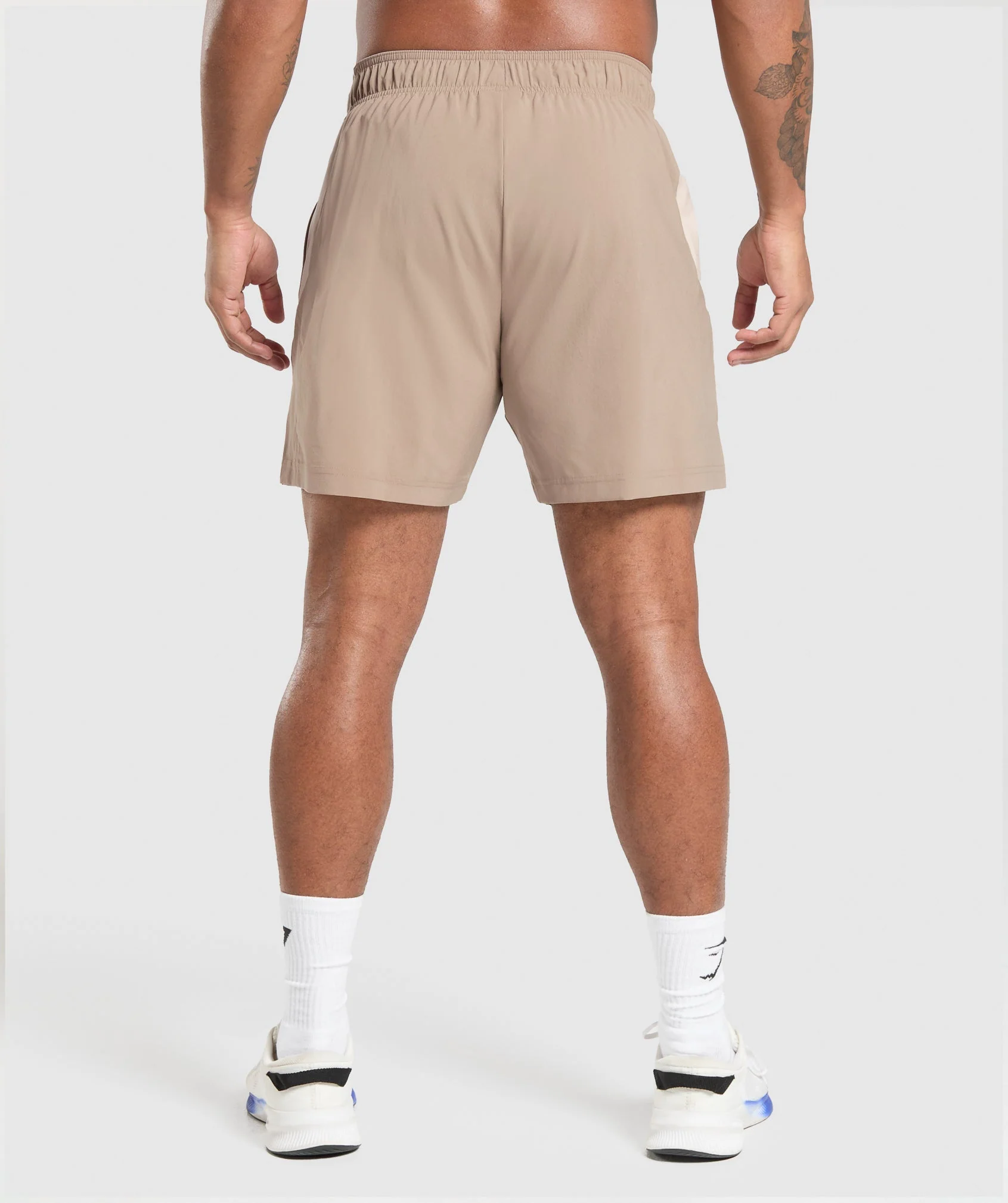 Sport Panel 7″ Shorts – Cement Brown/Pebble Grey - Imagen 2