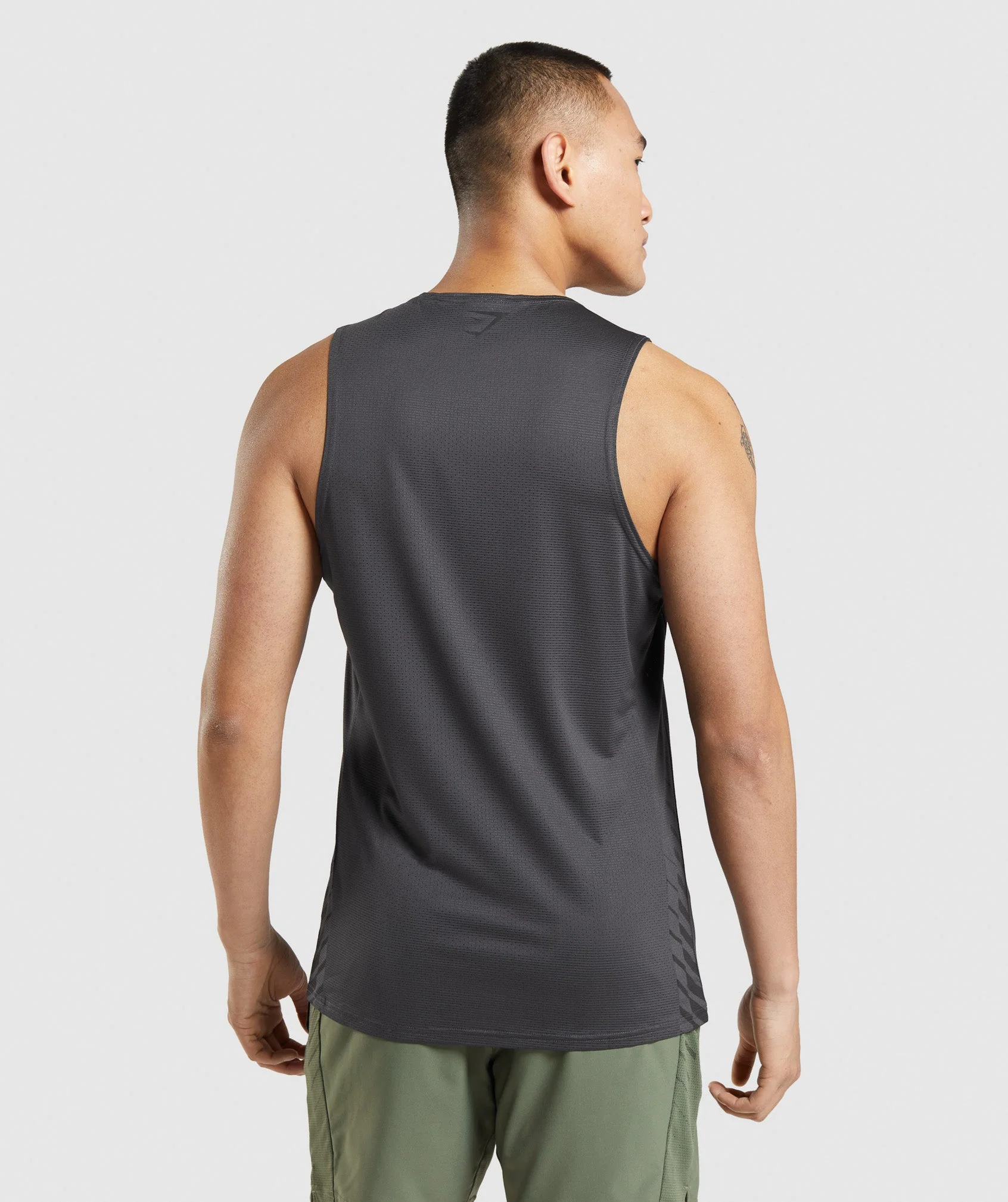 Sport Stripe Tank – Onyx Grey