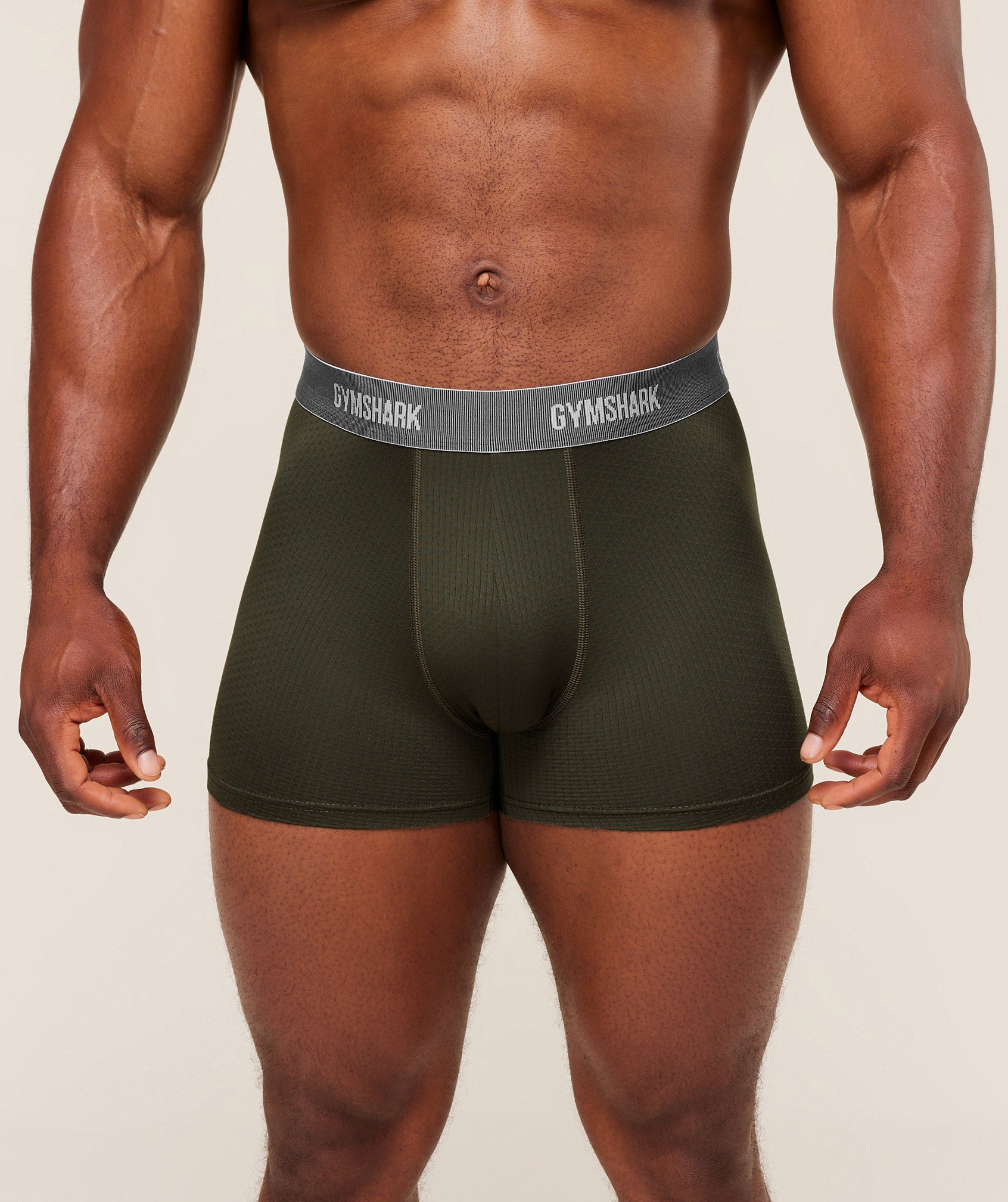 Sports Tech Boxer 3PK – Medium Grey/Unit Green/Strength Green