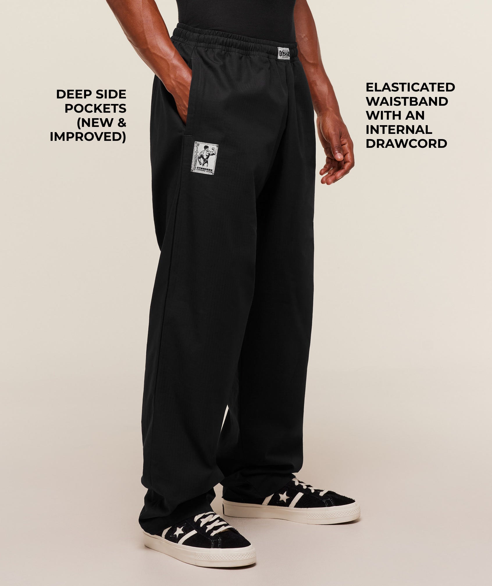 Straight Leg Pumper Pants – Black - Imagen 2