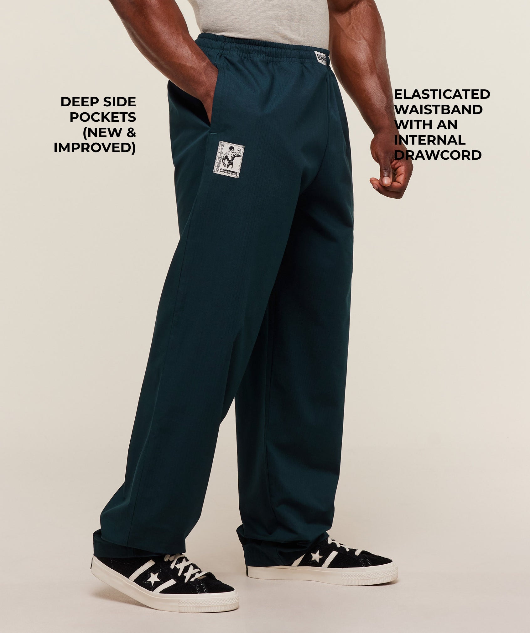 Straight Leg Pumper Pants – Deep Petrol Blue - Imagen 2