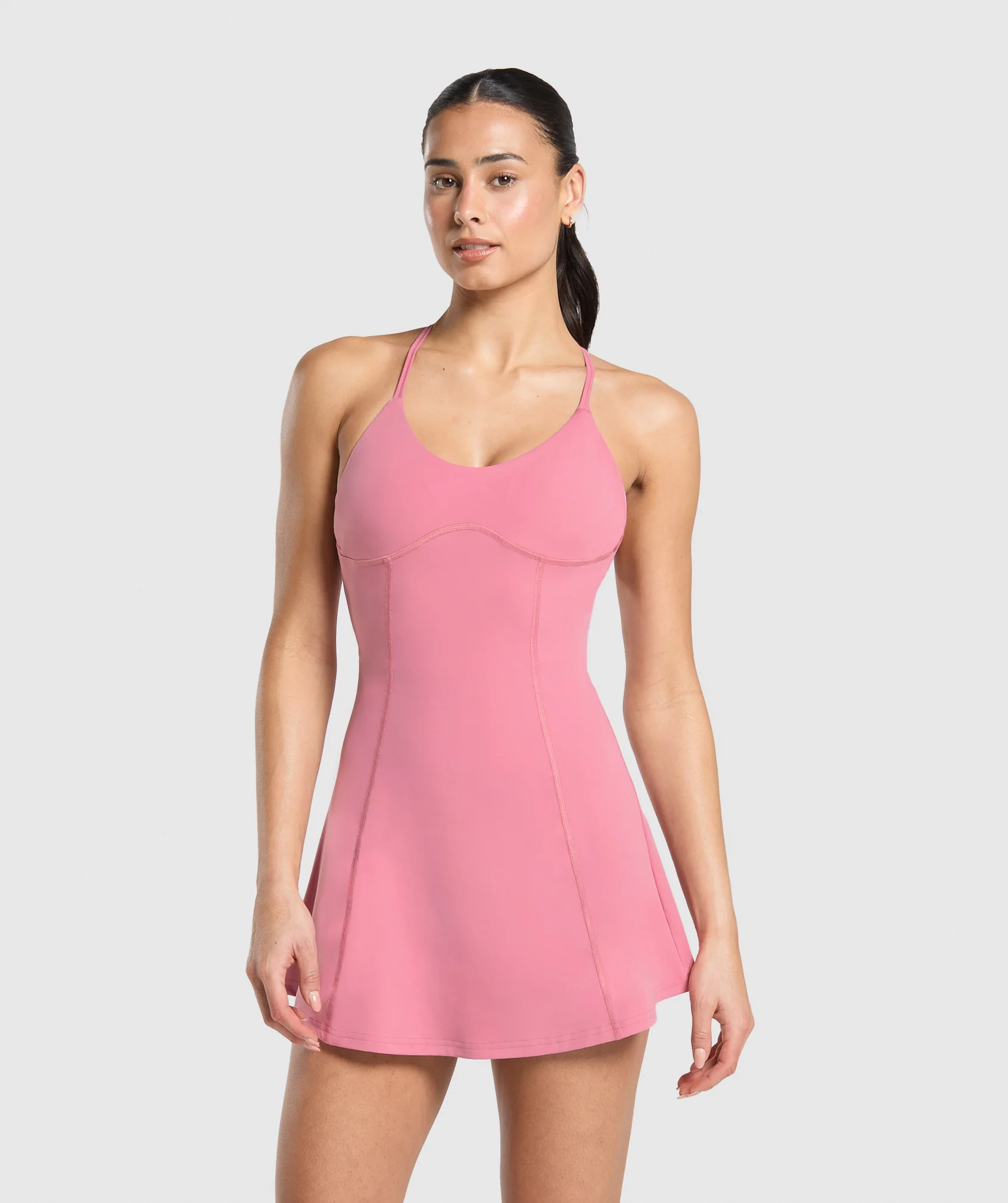 Strappy 2-in-1 Dress – Sunset Pink