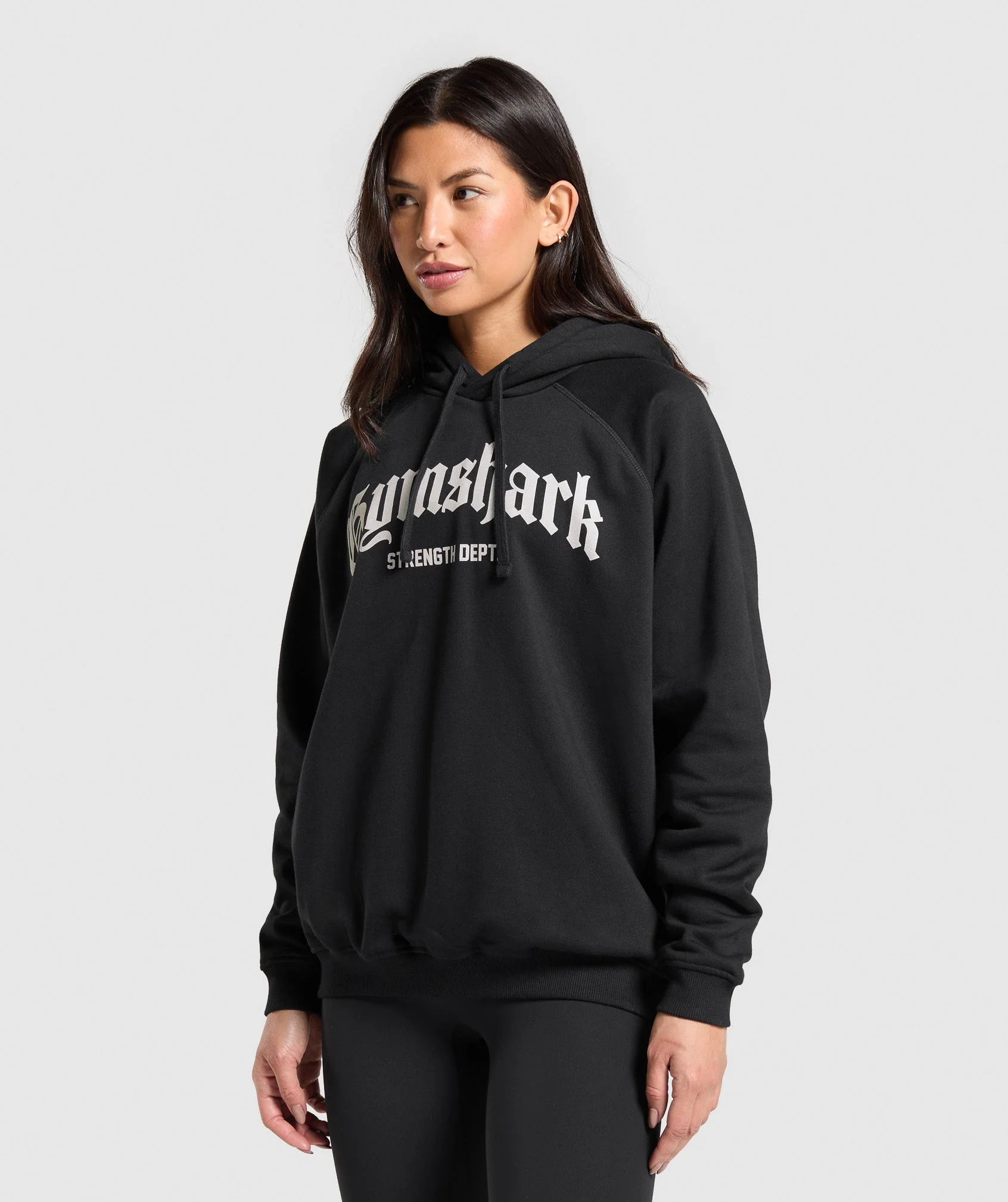 Strength Department Graphic Hoodie – Black - Imagen 2
