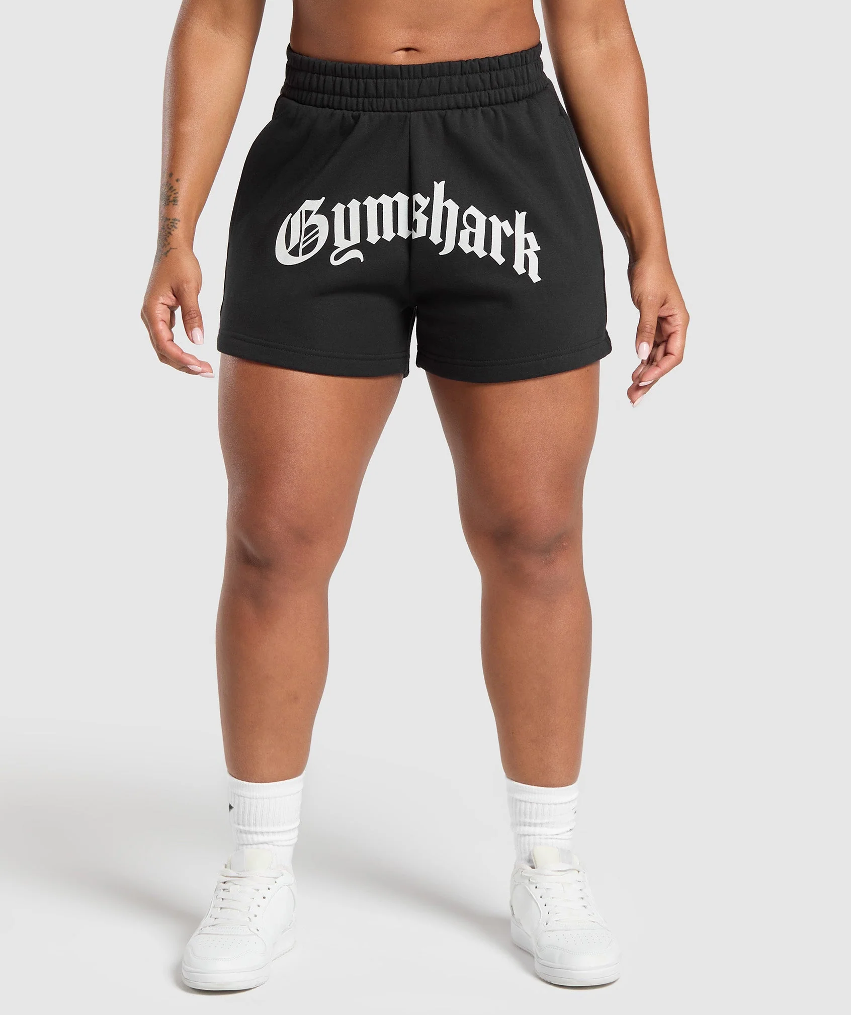 Strength Department Graphic Shorts – Black